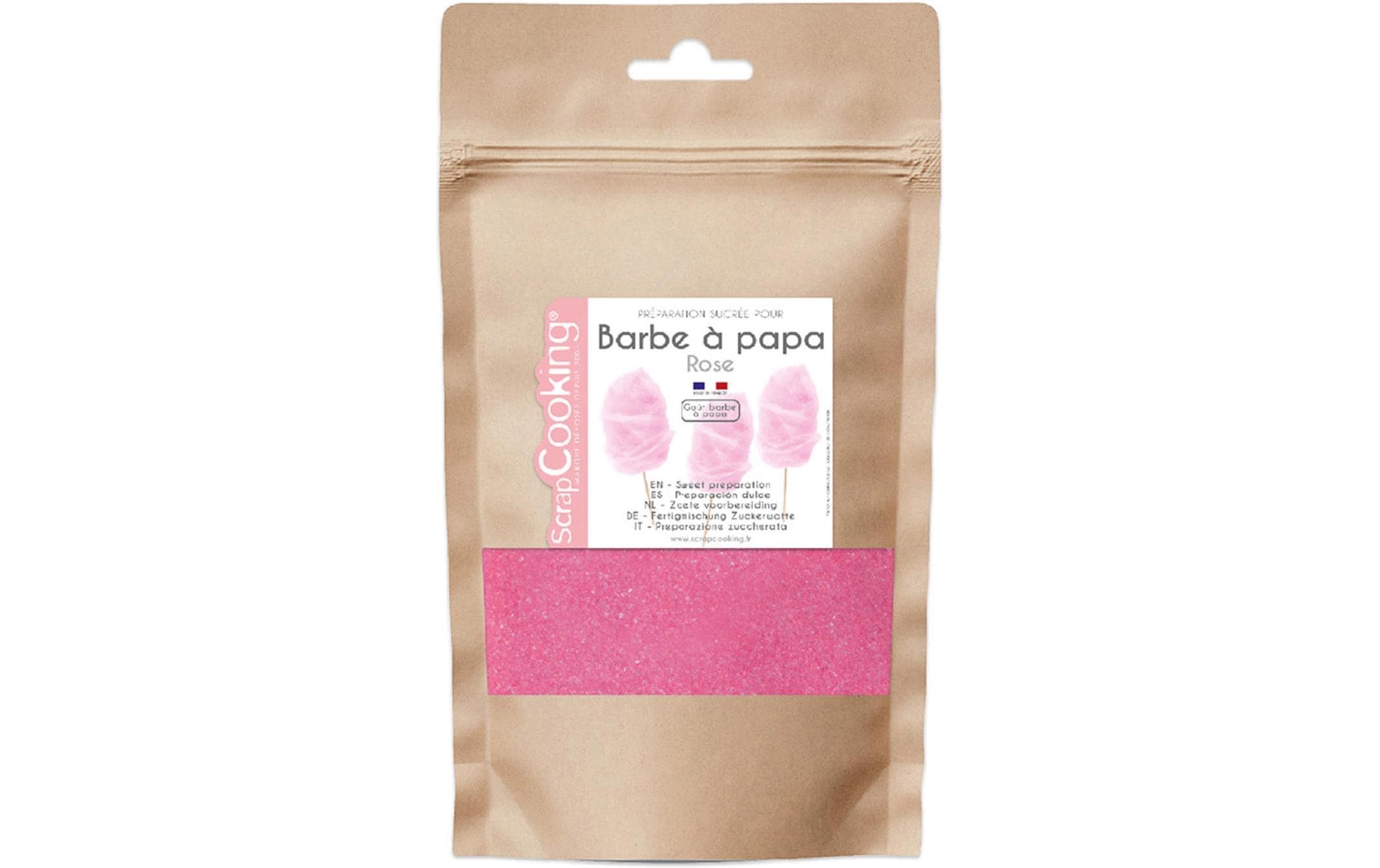 ScrapCooking Fertigmischung Zuckerwatte Bonbongeschmack Rosa 160 g