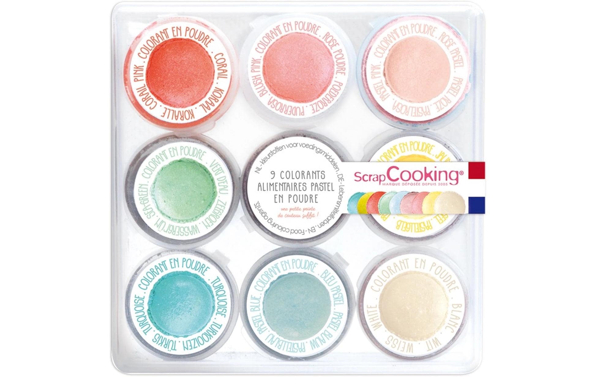ScrapCooking Lebensmittelfarben Set pastell 160 g, 9 Stk.