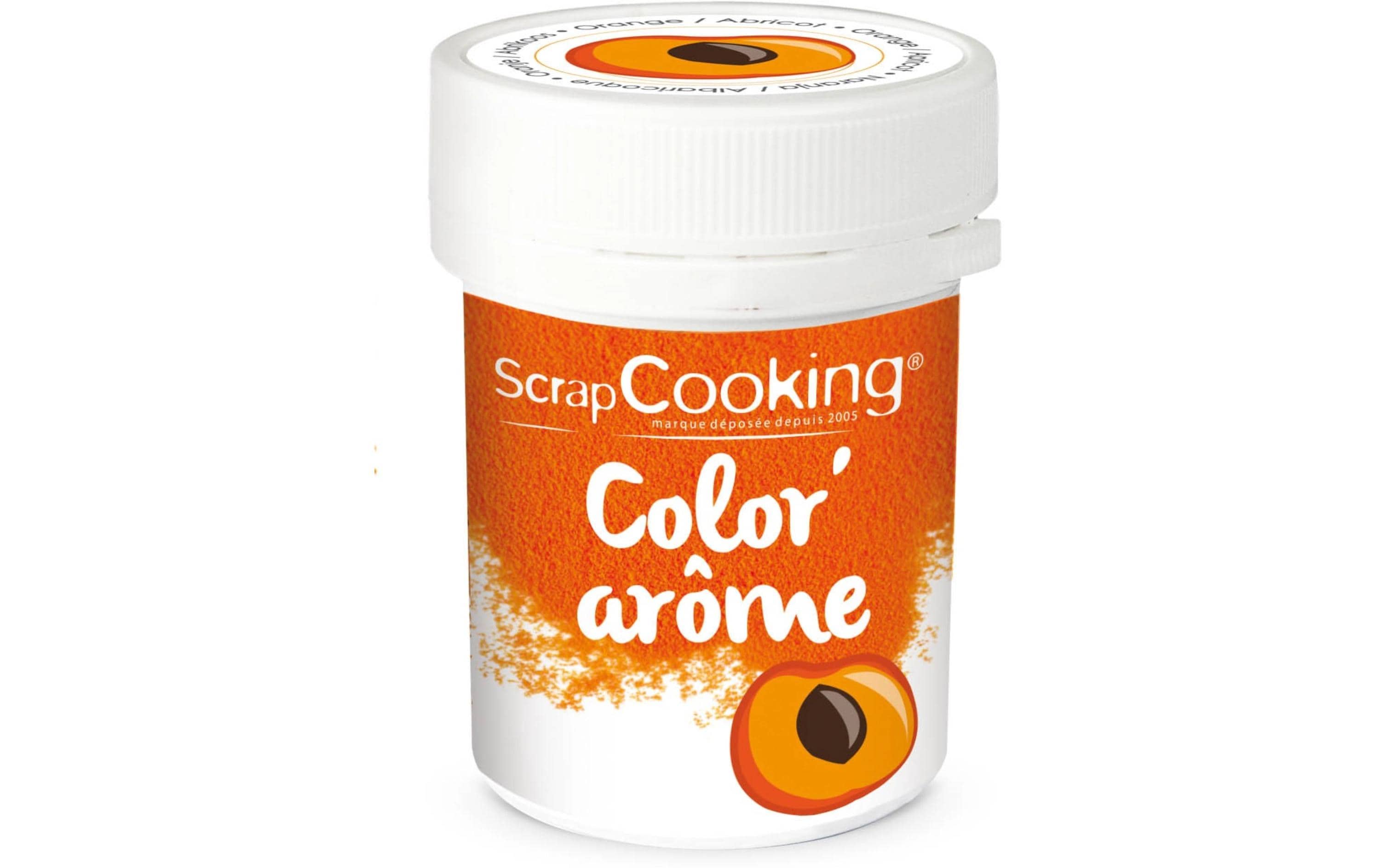 ScrapCooking Lebensmittelfarbenpulver mit Aroma Aprikose Pulver 10 g