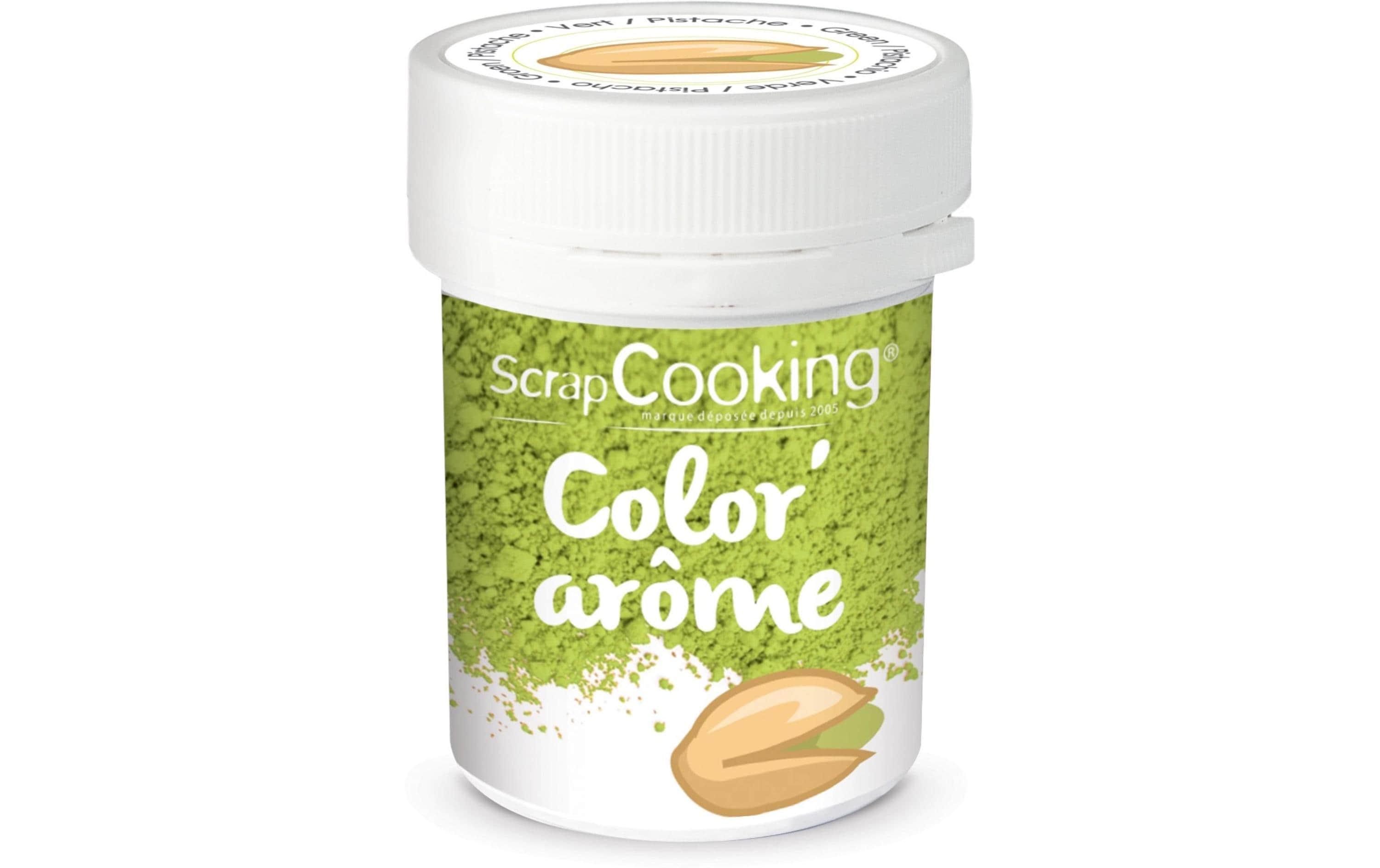 ScrapCooking Lebensmittelfarbenpulver mit Aroma Pistazie Pulver Grün 10 g