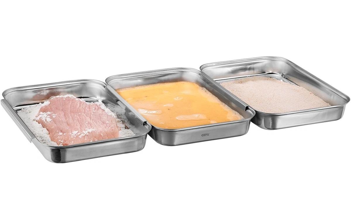 GEFU Panierset Pando 3-teilig, Silber