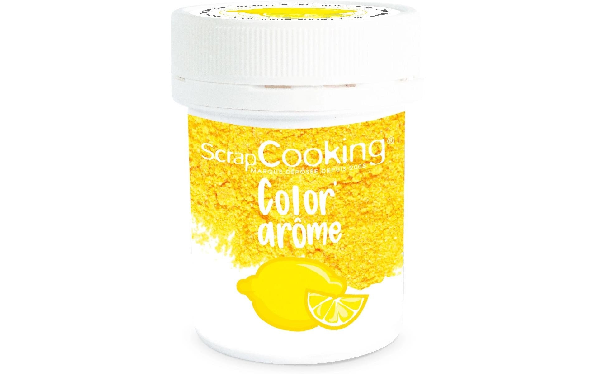 ScrapCooking Lebensmittelfarbenpulver mit Aroma Zitrone Pulver Gelb 10 g