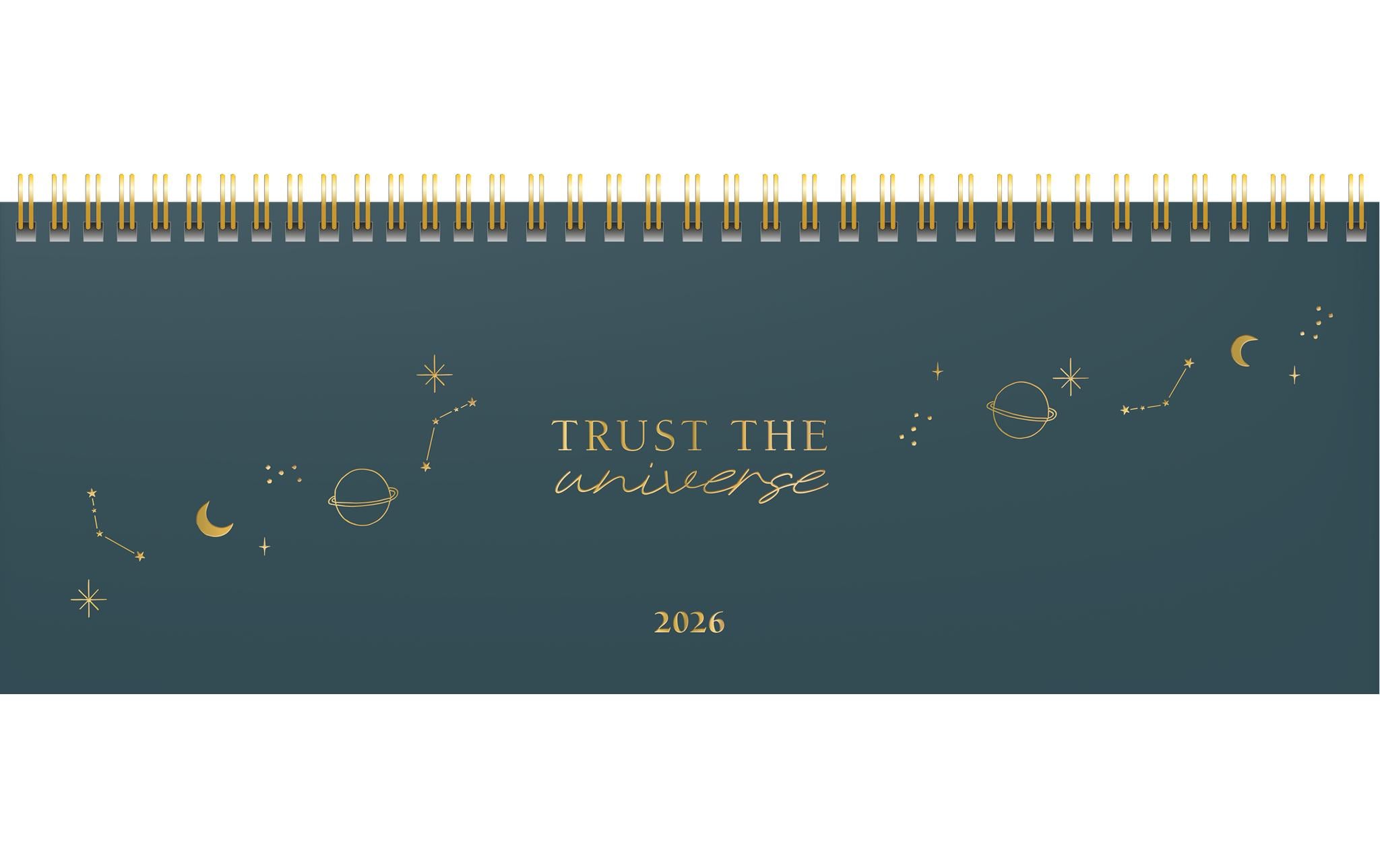 rido idé Tisch-Querkalender Design Line 2026 Universe 297 x 105 mm