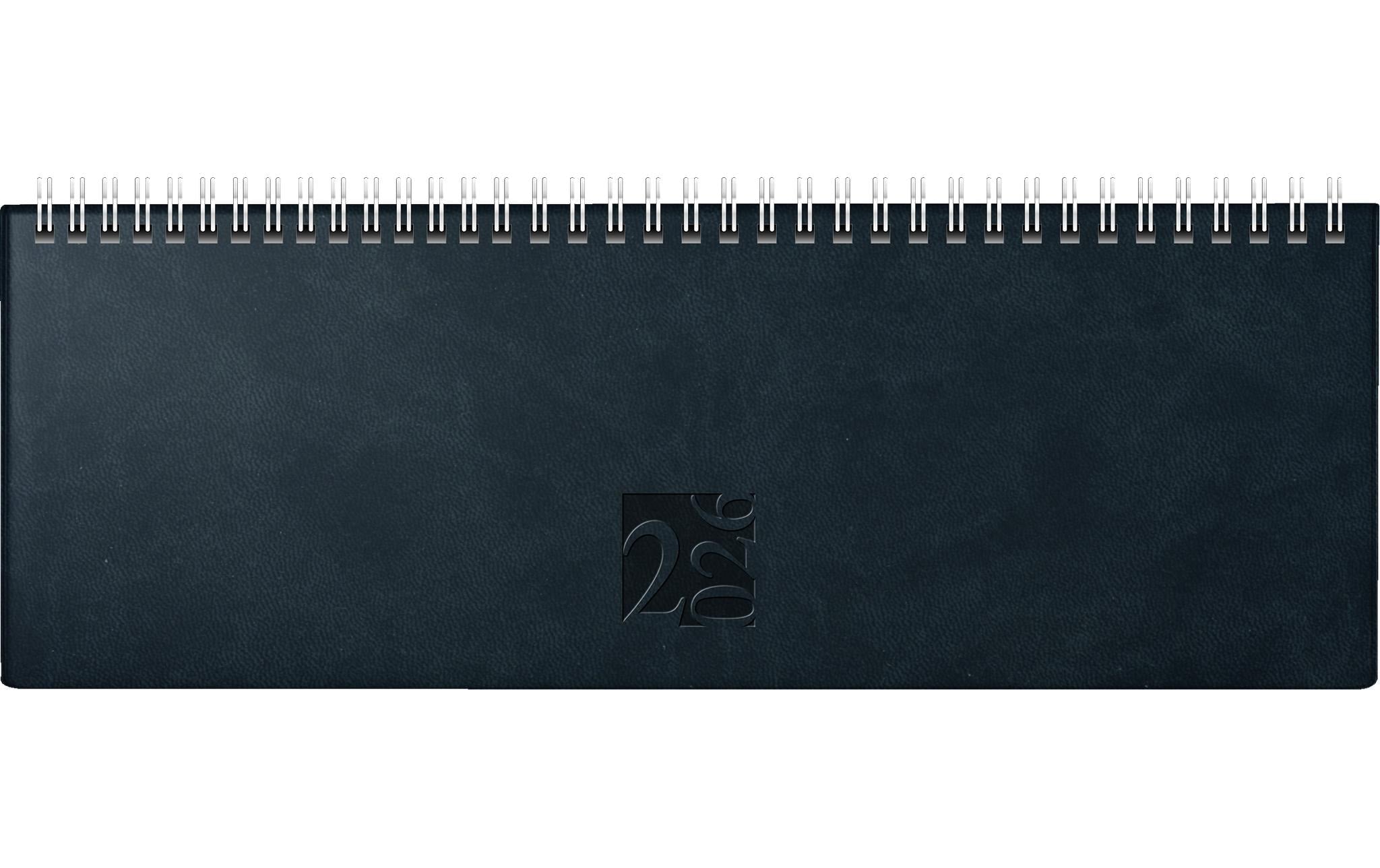 rido idé Tisch-Querkalender AC-Terminer 2026 307 x 105 mm, Schwarz