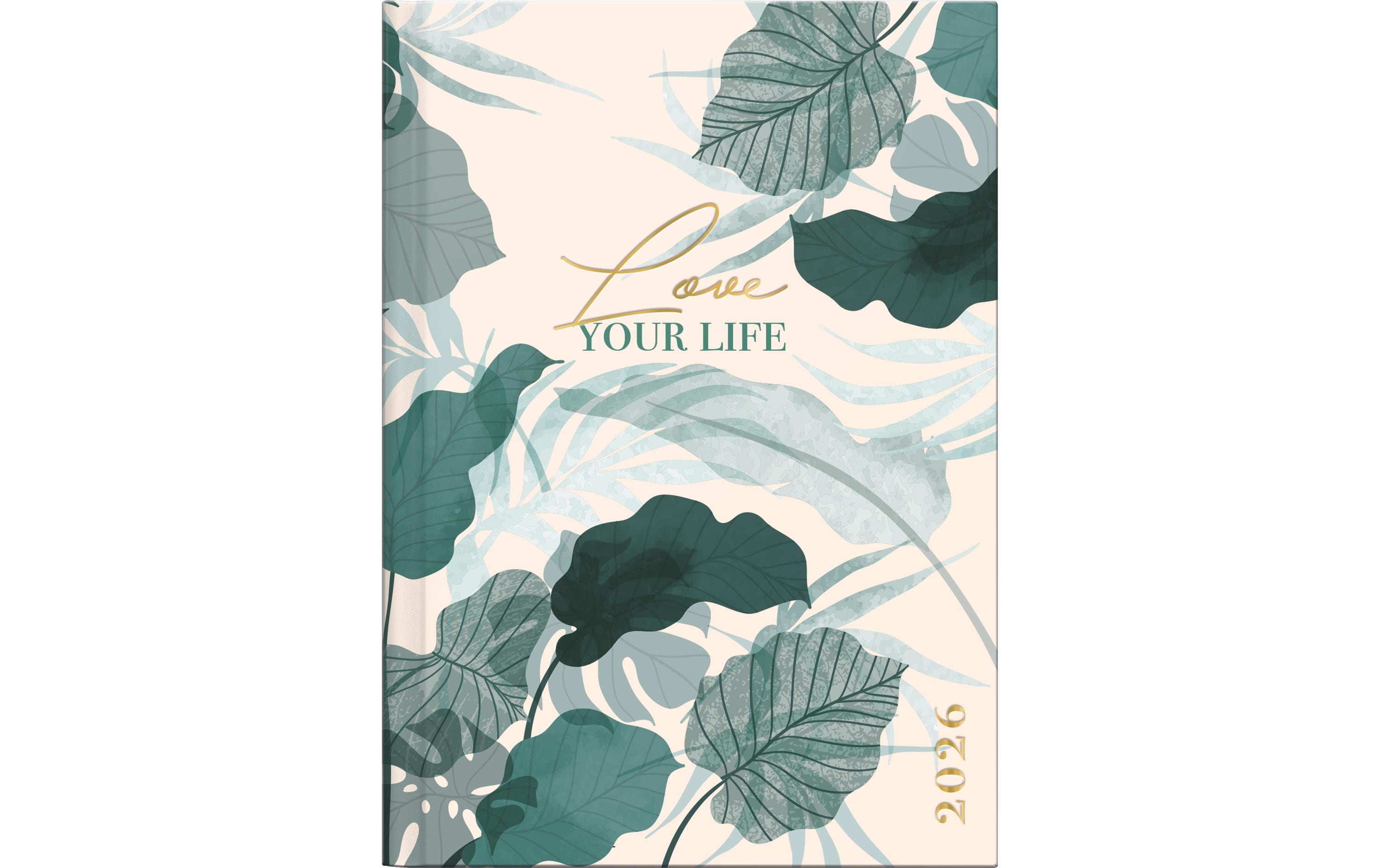 rido idé Taschenagenda Technik III Blume, 2026, Grün