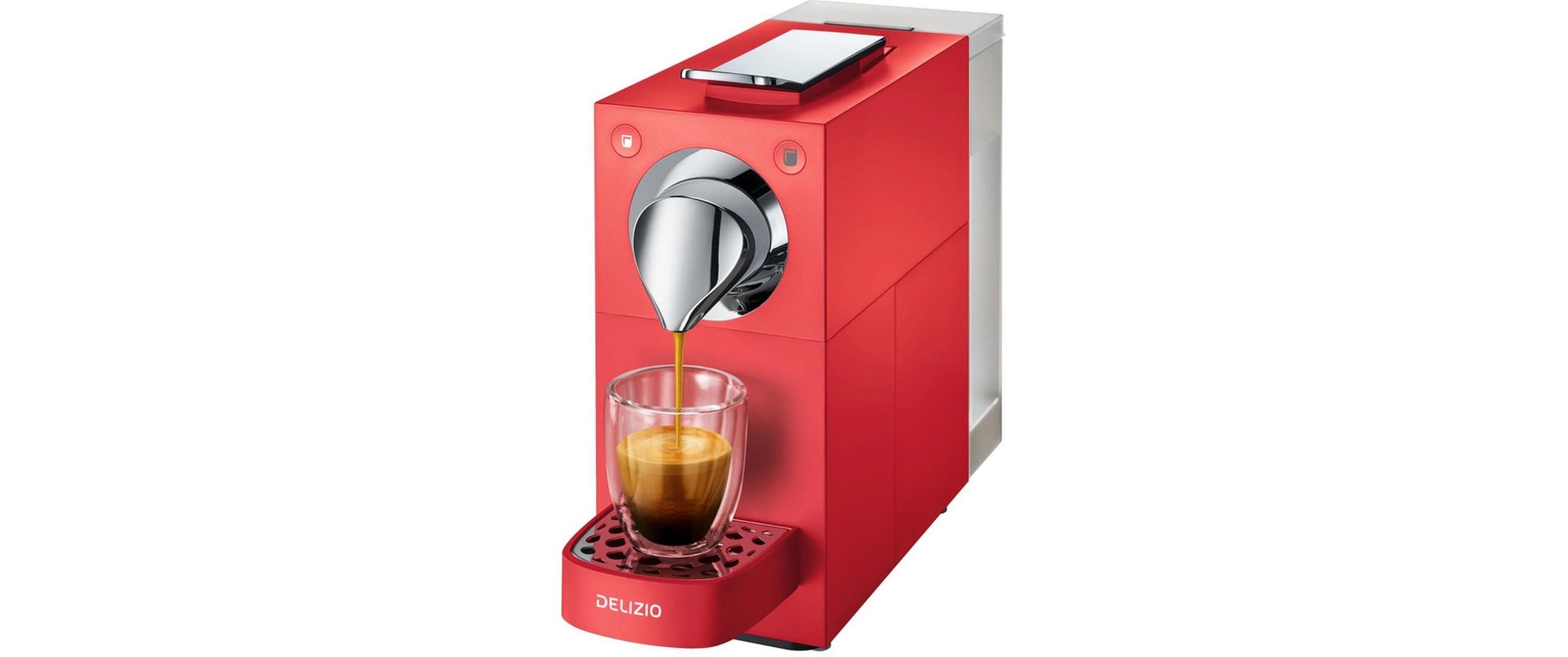 Delizio Kapselmaschine Una Cherry Red