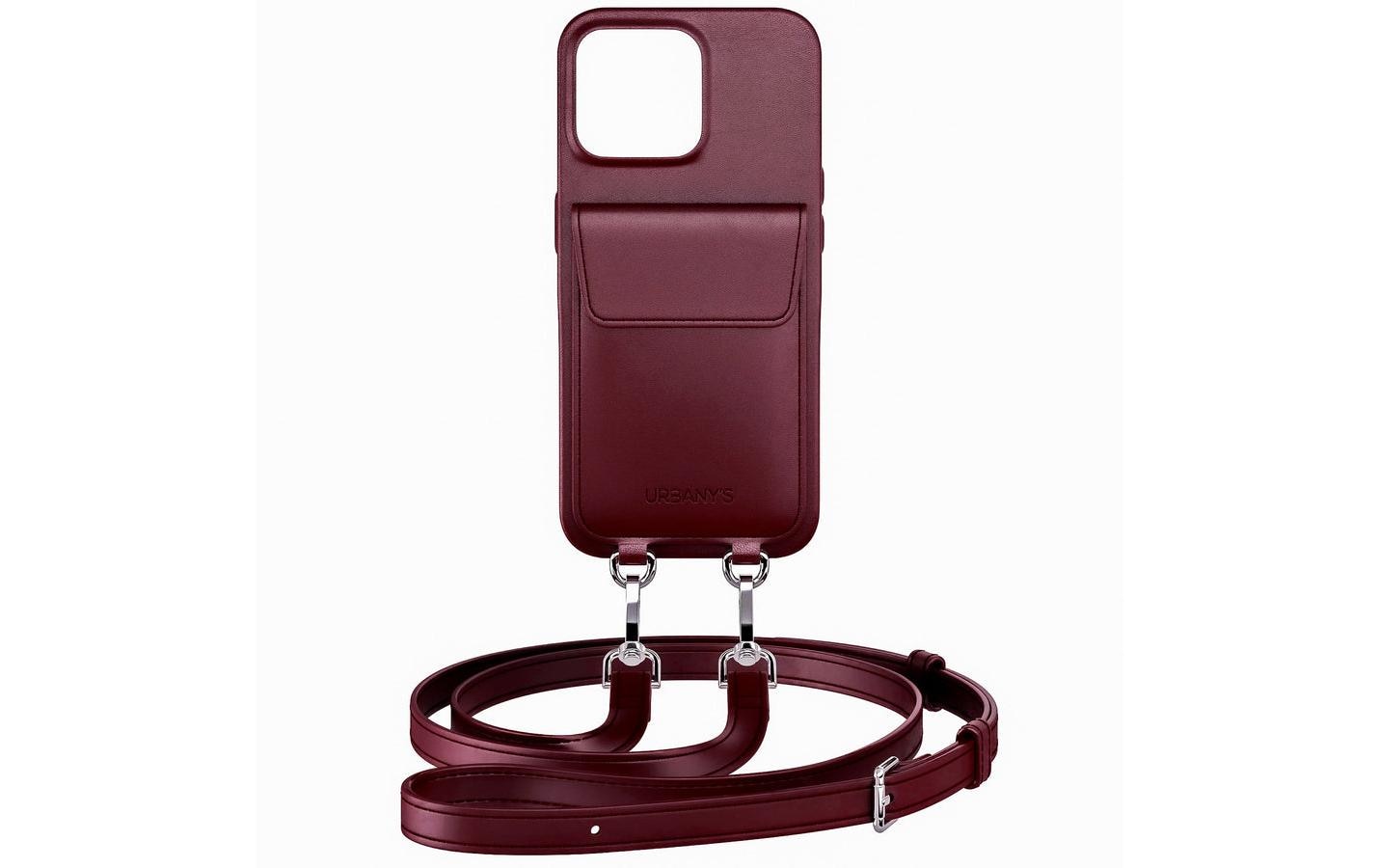 Urbany's Necklace Case Handykette+ iPhone 16 Pro Max Red Wine