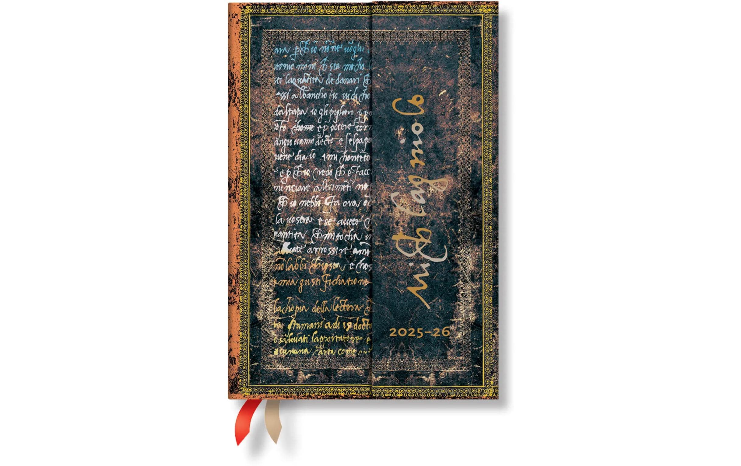 Paperblanks Wochenagenda Mini Michelangelo Juli 25-Dez 26, horizontal