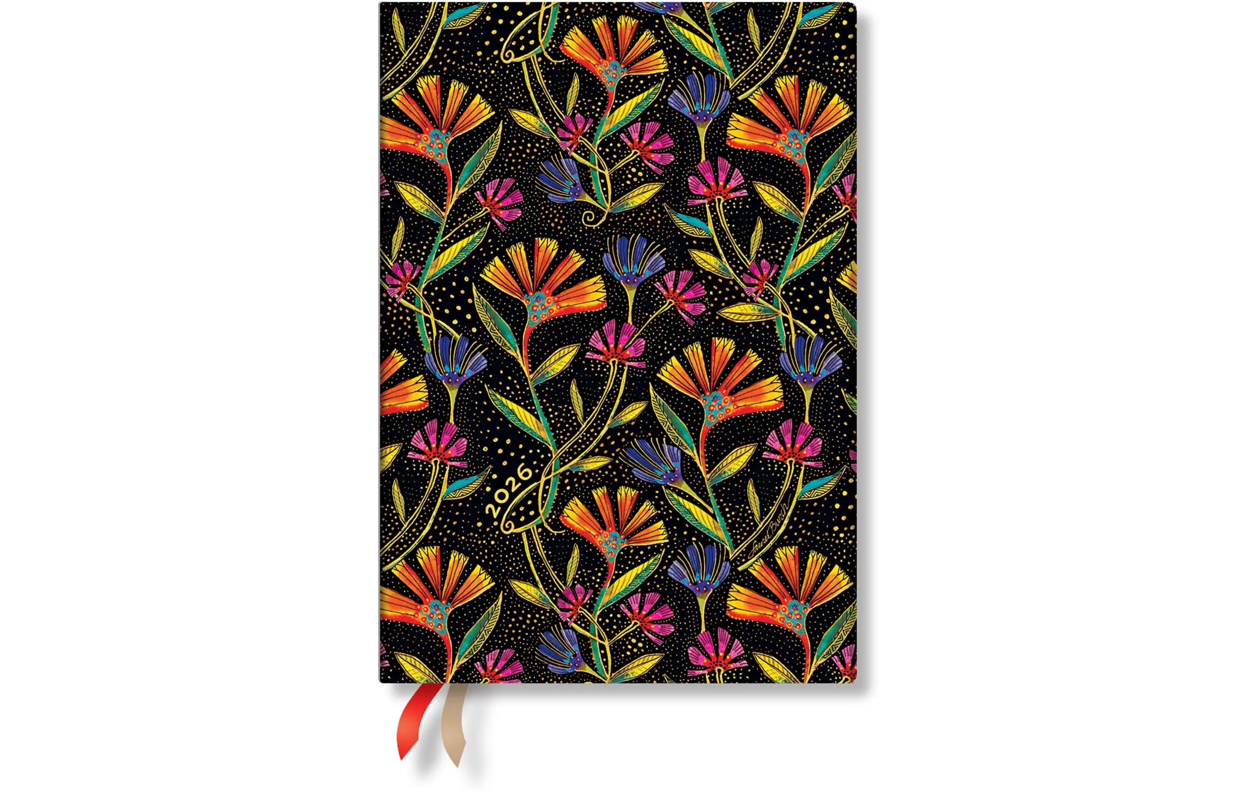 Paperblanks Tagesagenda Wildblumen 1 Seite pro Tag