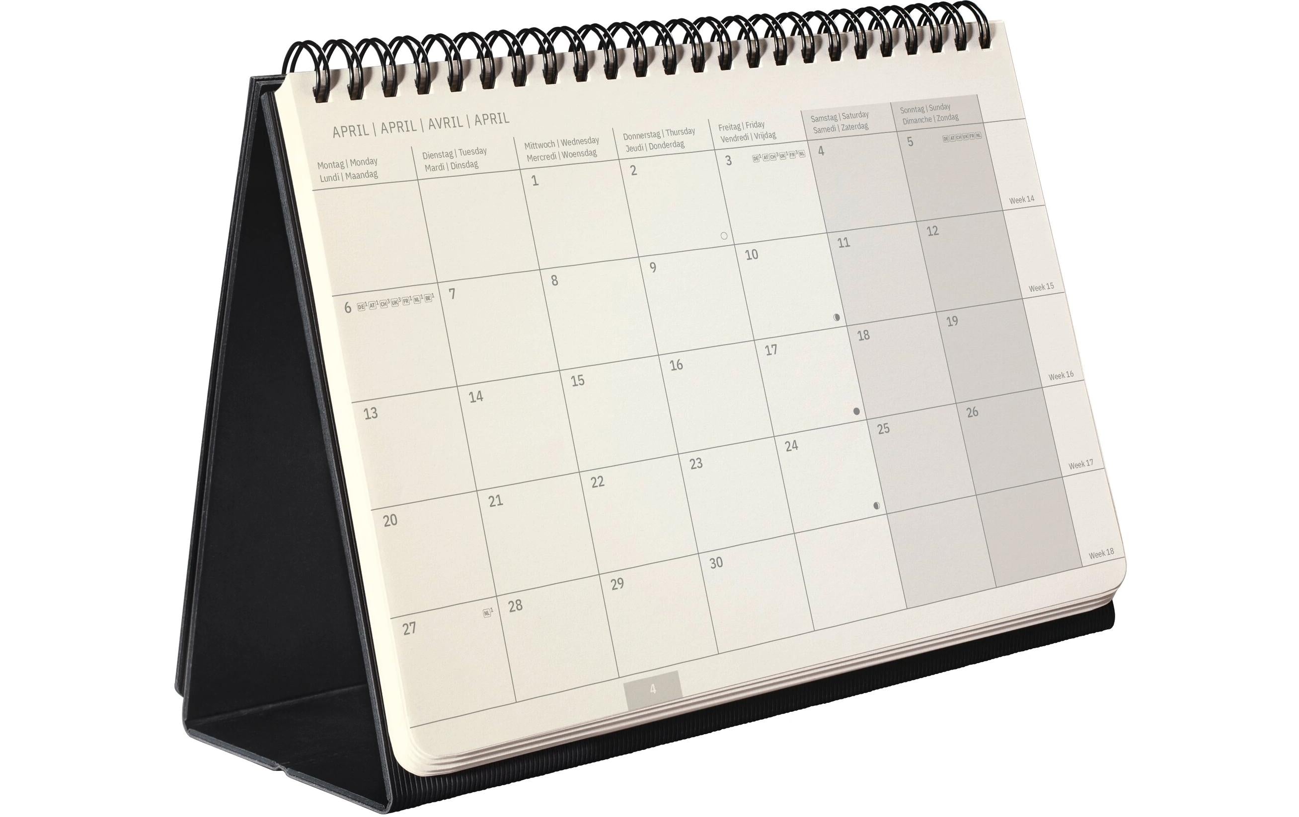 Sigel Tisch-Querkalender Conceptum 21.3 x 22cm, 2026, Schwarz