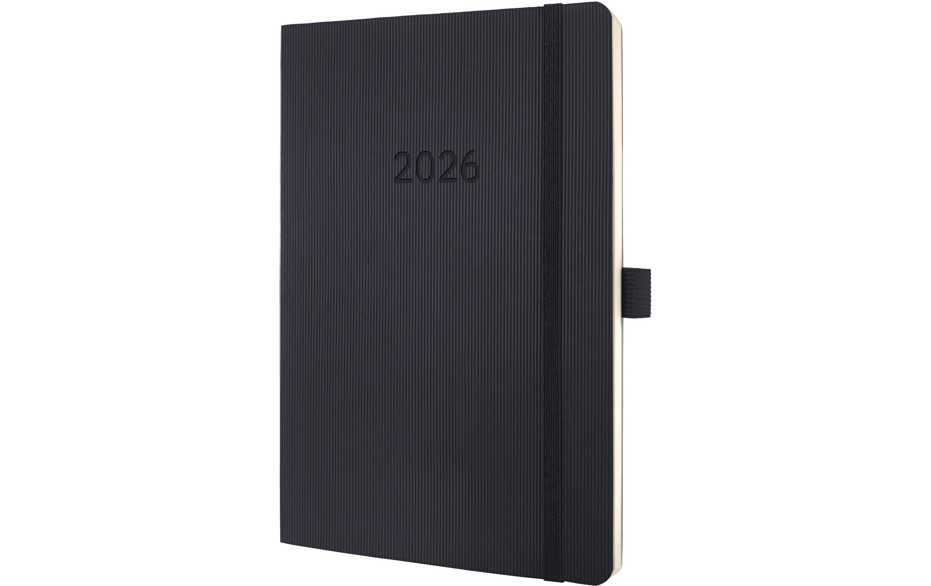Sigel Wochenagenda Conceptum Liniert, 2026, Schwarz, 13.5 x 21 cm