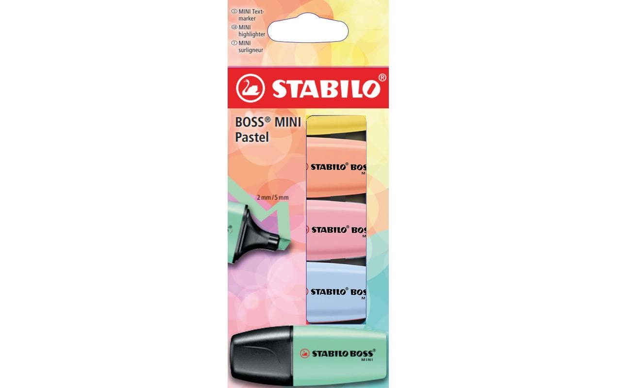 STABILO Textmarker Boss Mini Pastell 5er Etui