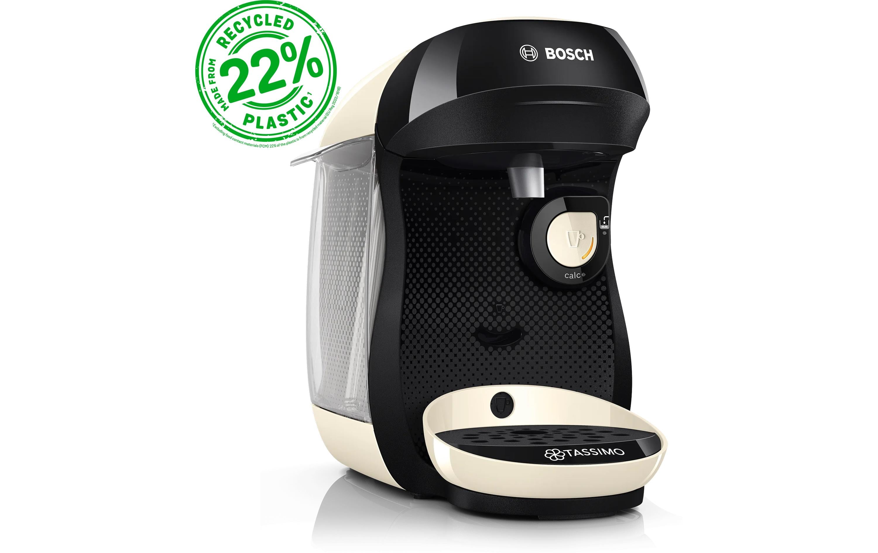 TASSIMO Kapselmaschine Happy friendly Crème/Schwarz