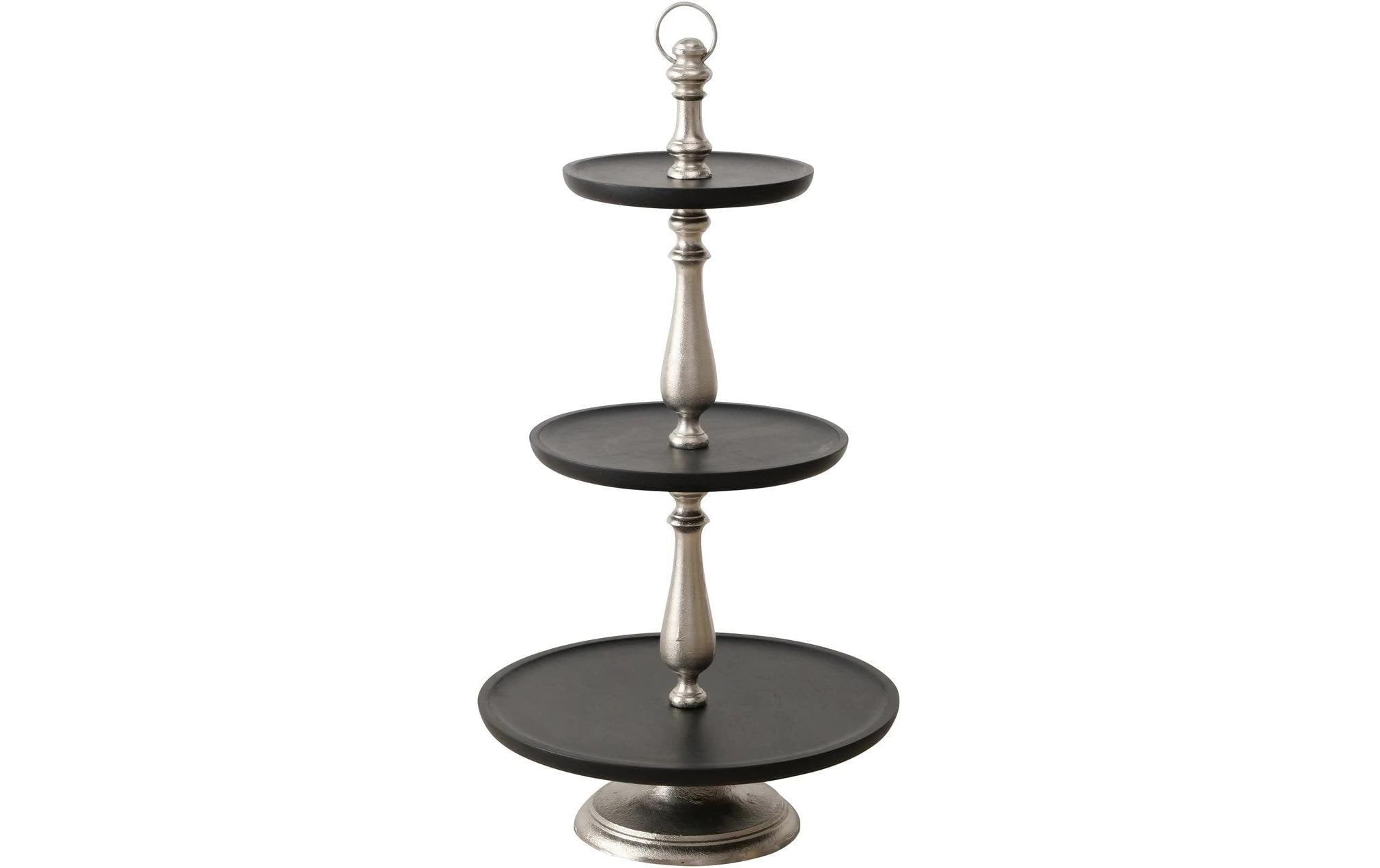 Boltze Etagere Levi, Schwarz/Silber