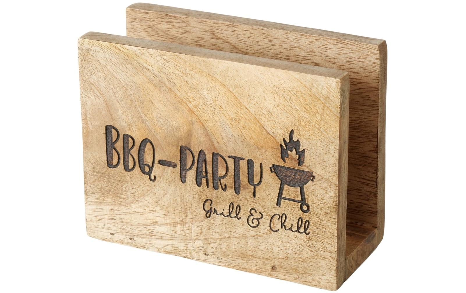 Boltze Serviettenhalter BBQ, Braun