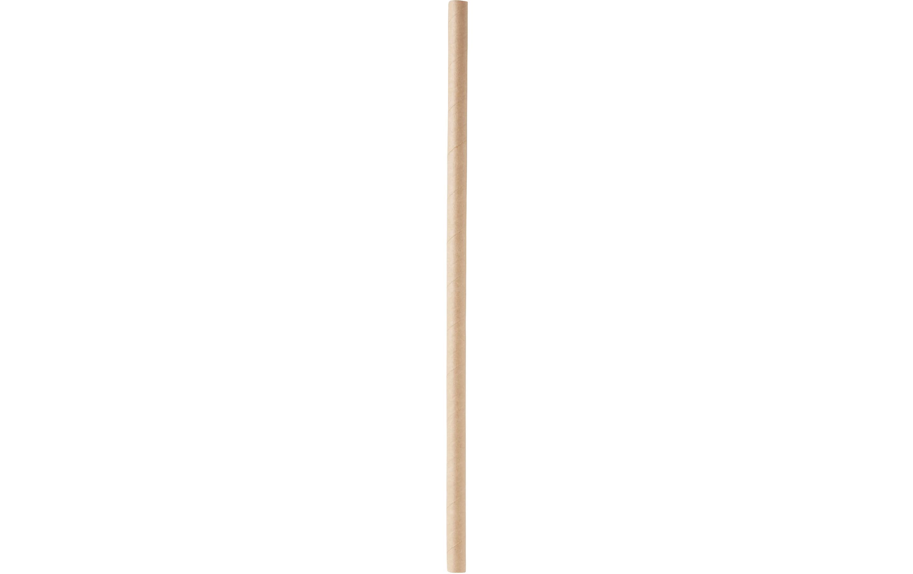 BioPak Strohhalme 23 cm x Ø 8 mm Braun, 100 Stück