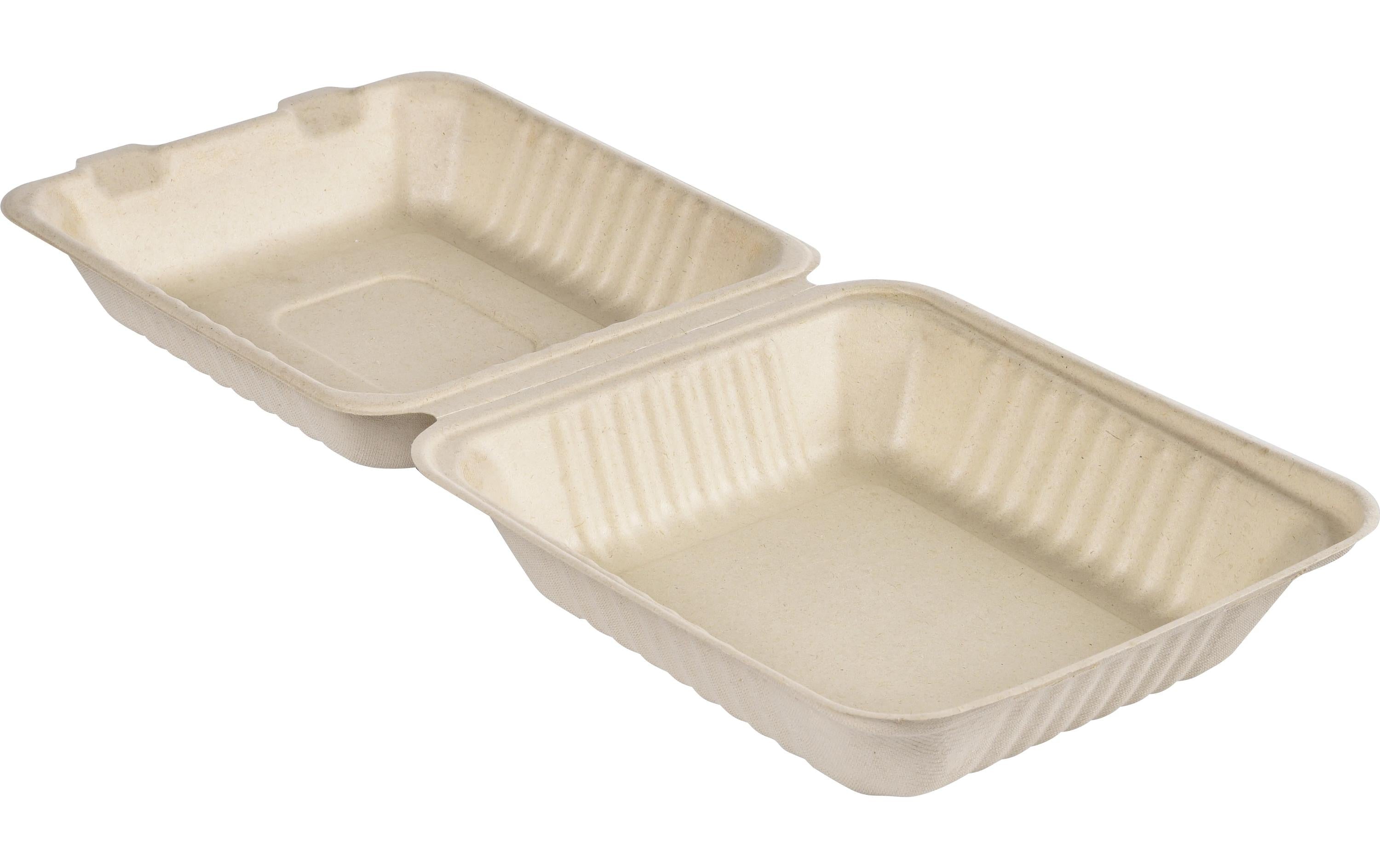 BioPak Menübox Hinged 1000 ml, 50 Stück