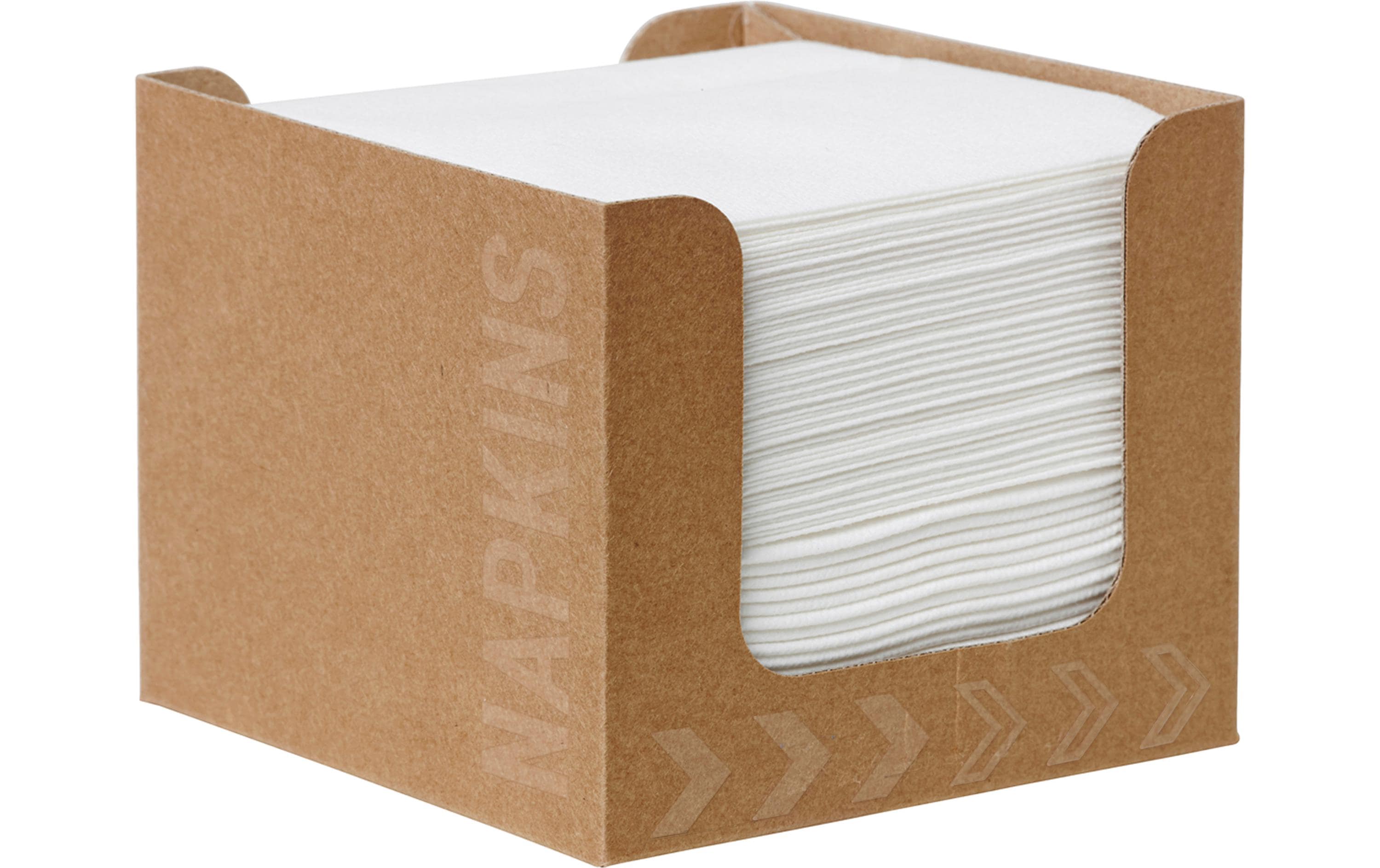 Duni Cocktailservietten Fingerfood 20 cm x 20 cm, 50 Stück, Weiss
