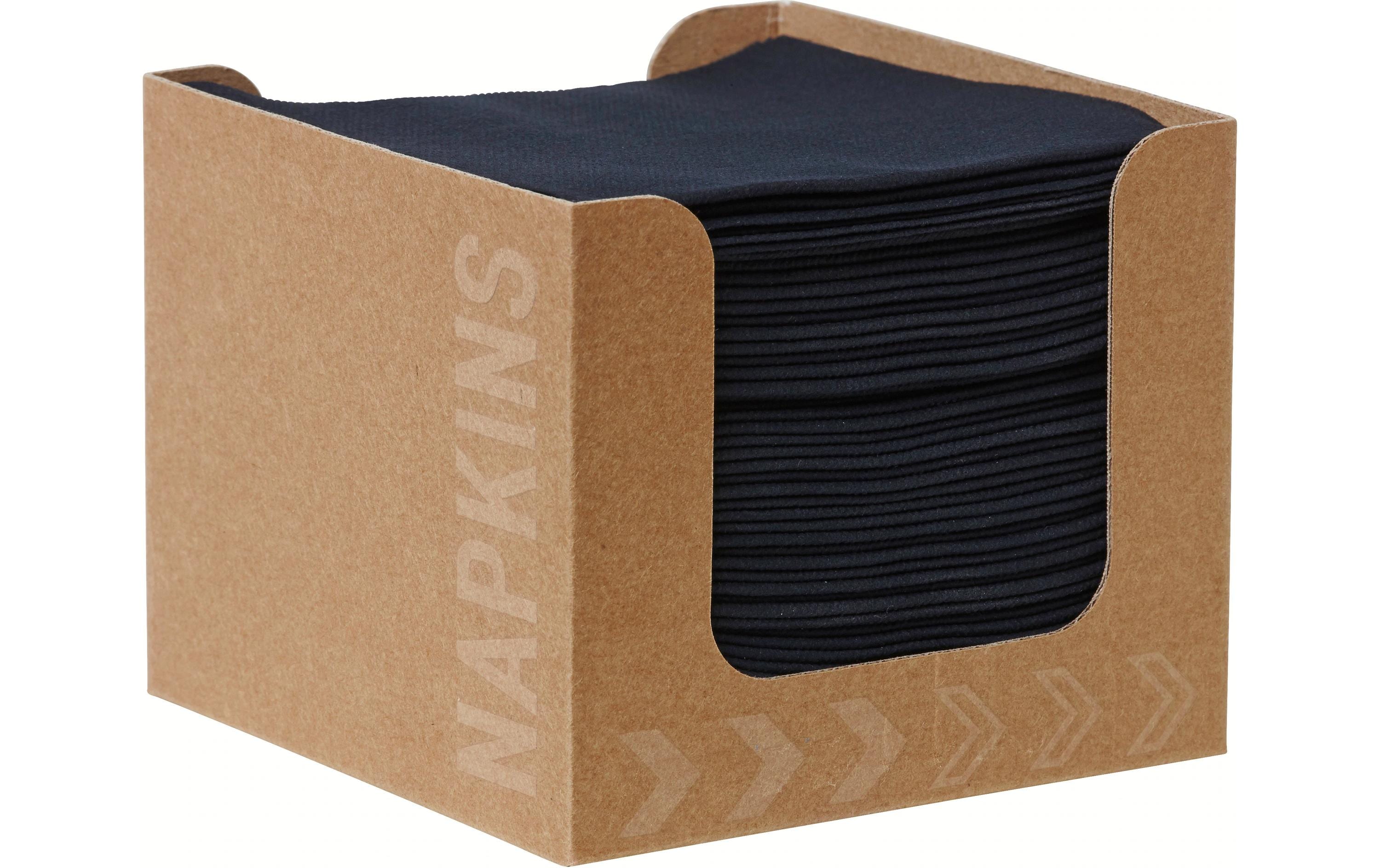 Duni Cocktailservietten Fingerfood 20 cm x 20 cm,50 Stück,Schwarz