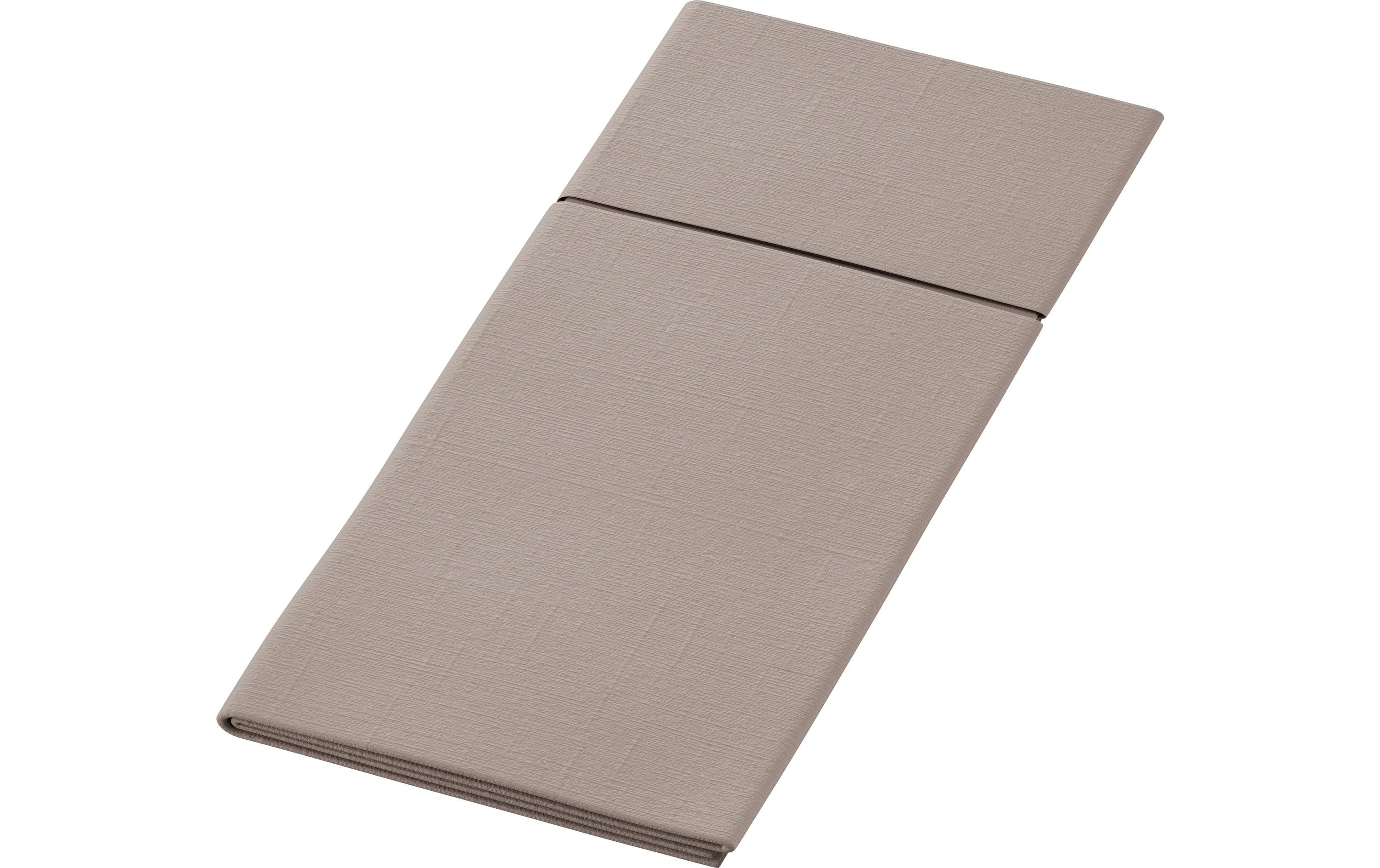 Duni Papierservietten Duniletto 33 cm x 40 cm, 65 Stück, Grau