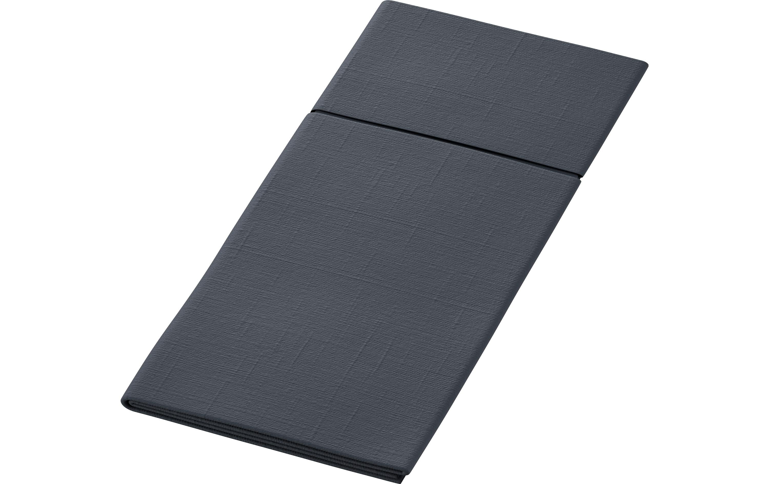 Duni Papierservietten Duniletto 33 cm x 40 cm, 65 Stück, Schwarz
