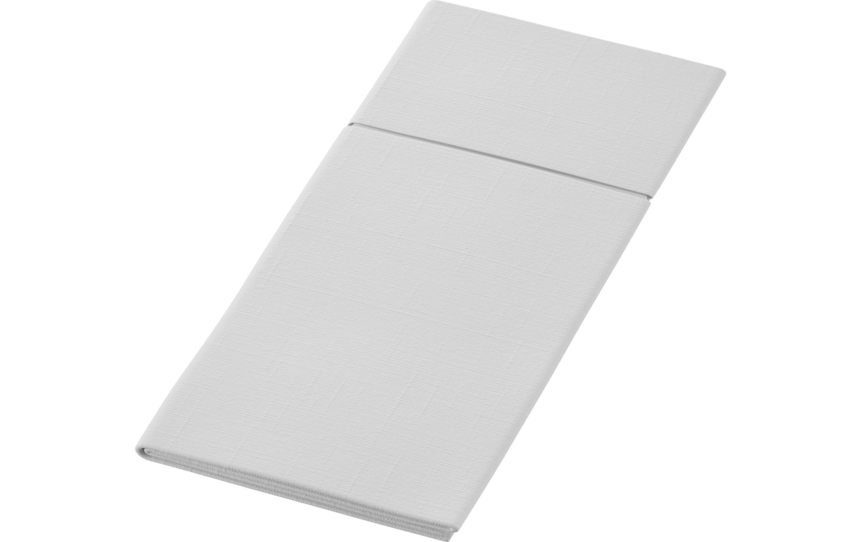 Duni Papierservietten Duniletto 33 cm x 40 cm, 65 Stück, Weiss