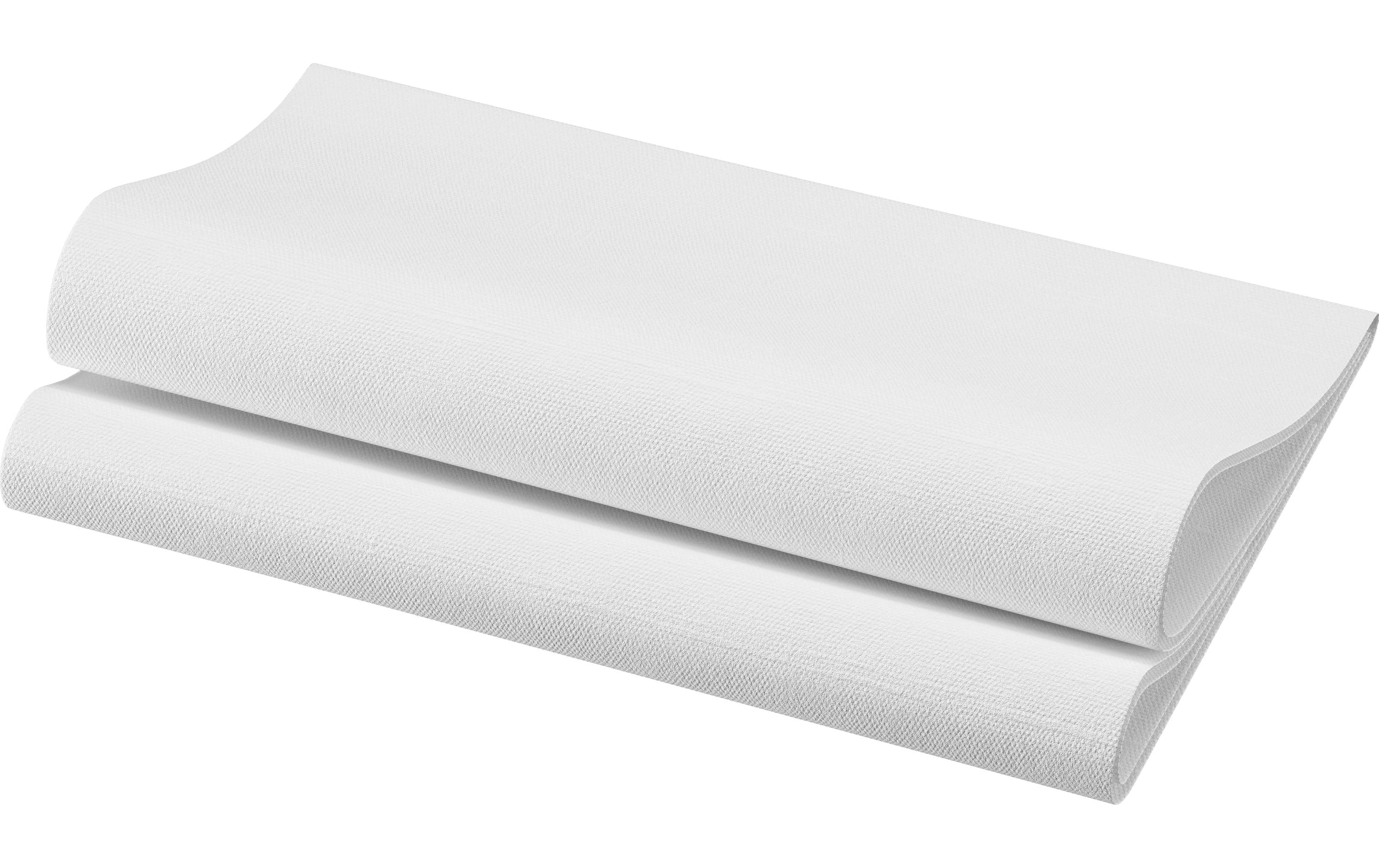 Duni Papierservietten 40 cm x 40 cm, 60 Stück, Weiss