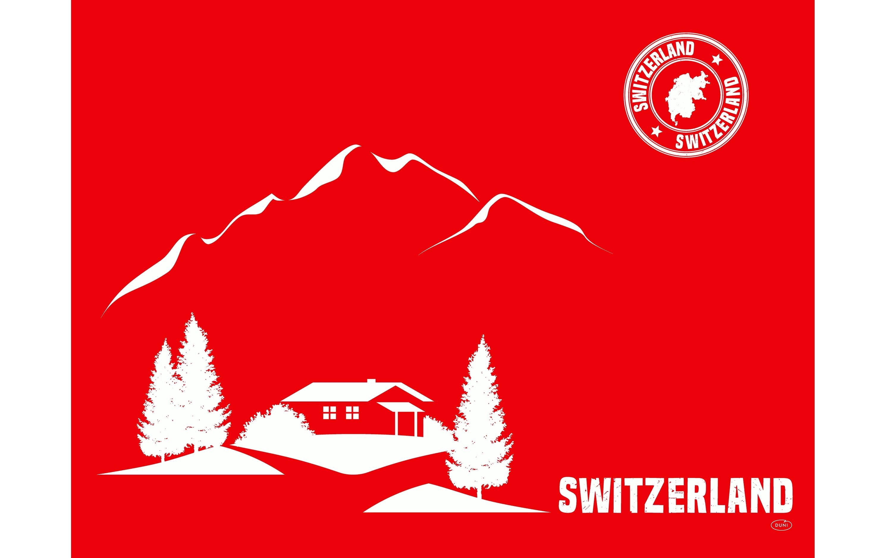 Duni Tischset Bio DC Swiss 100 Stück, 30 cm x 40 cm, Rot