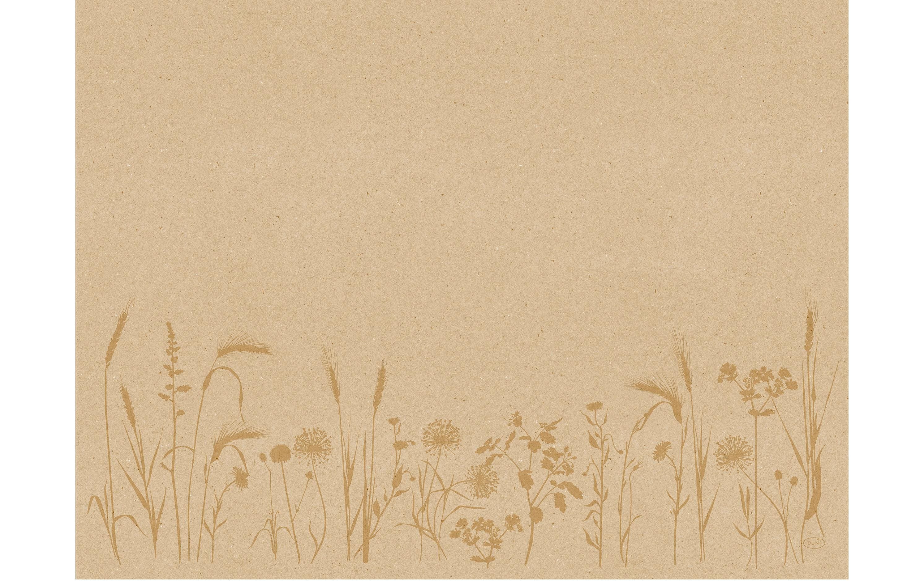 Duni Tischset Bio DC Meadow 250 Stück, 30 cm x 40 cm, Nature