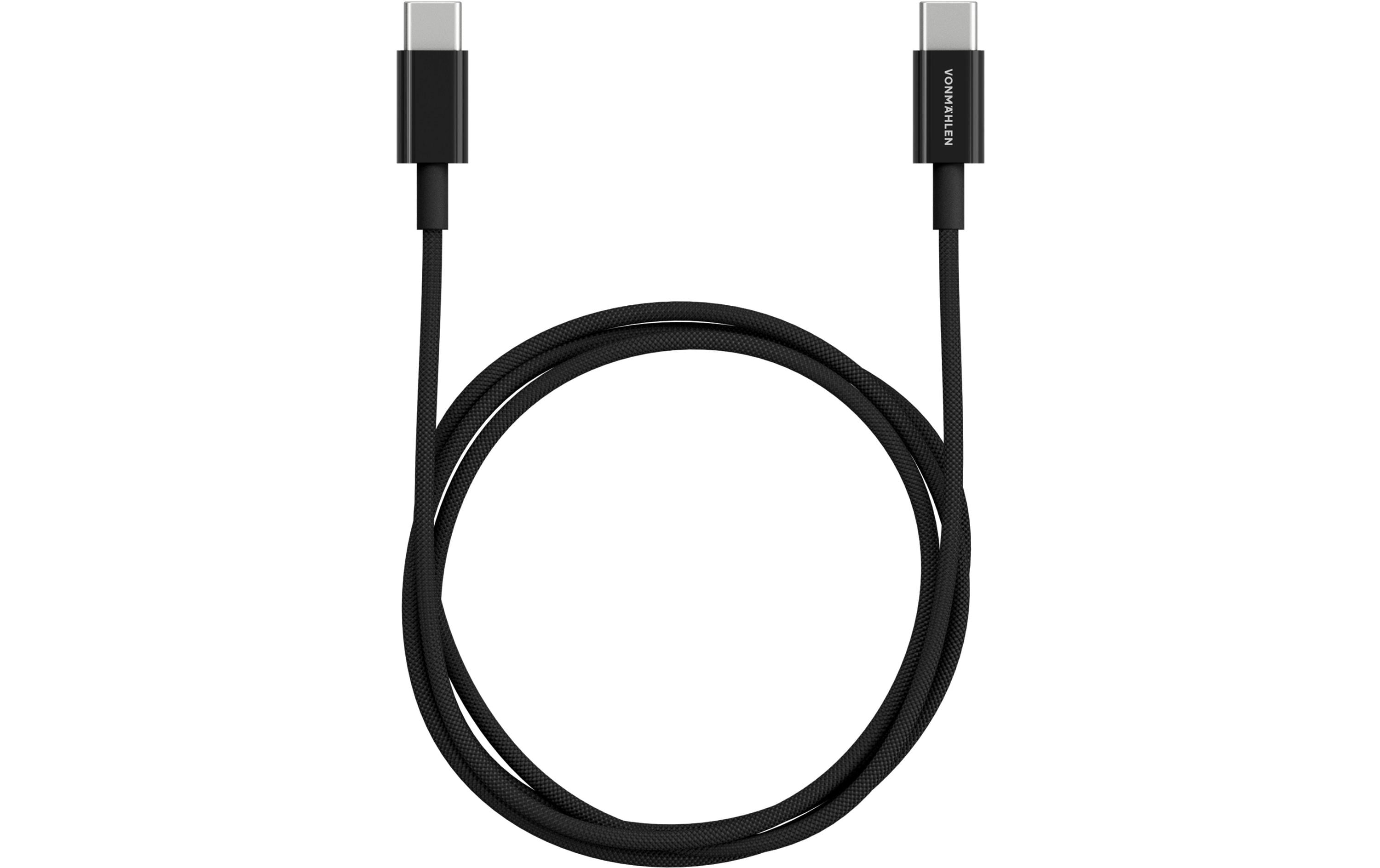 Vonmählen USB-C auf USB-C Kabel 1 m, Schwarz