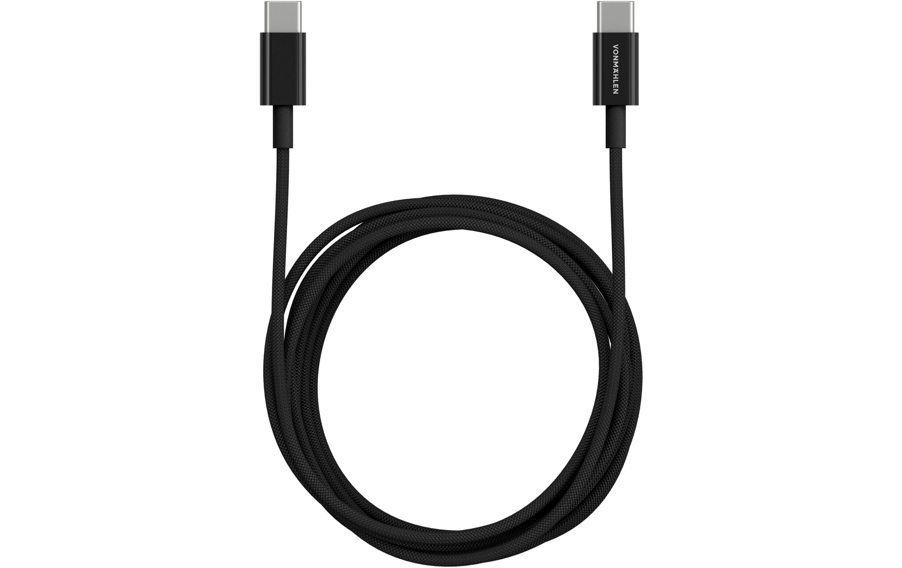 Vonmählen USB-C auf USB-C Kabel 2 m, Schwarz