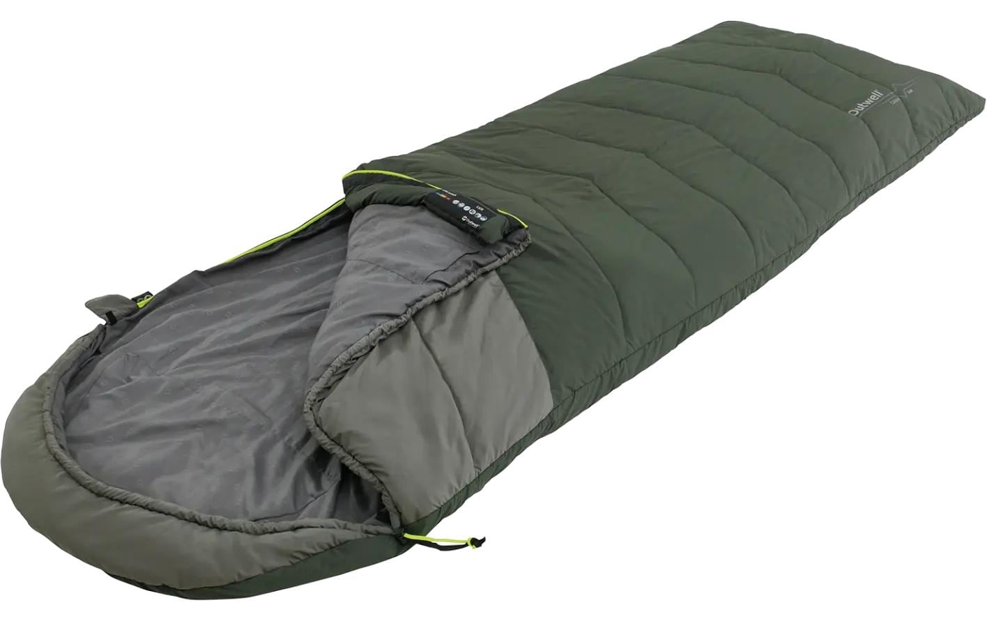 Outwell Schlafsack Caldera Lux Grün, 80 x 220 cm