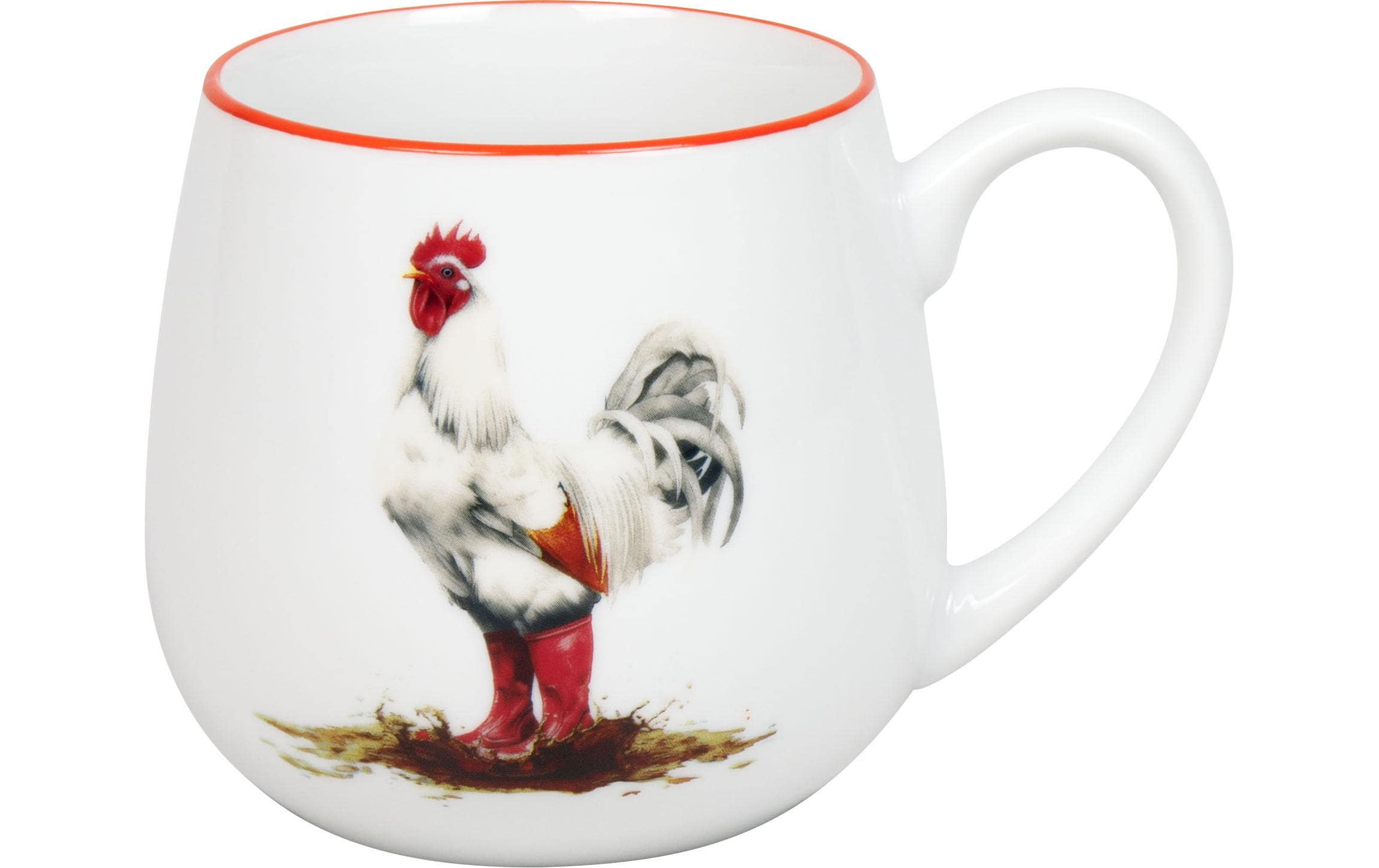Könitz Universaltasse Tapsiger Hahn 400 ml, Weiss