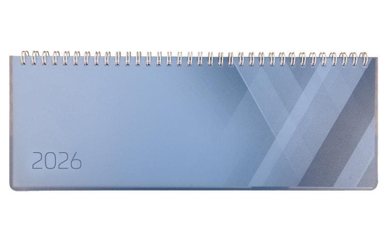 Simplex Tisch-Querkalender Colors 29 x 10.5 cm, 2026, Blau