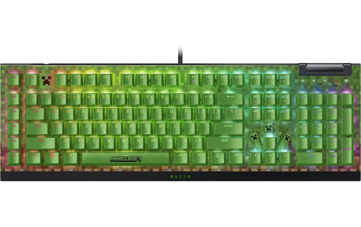Razer Gaming-Tastatur BlackWidow V4 X Minecraft Edition US