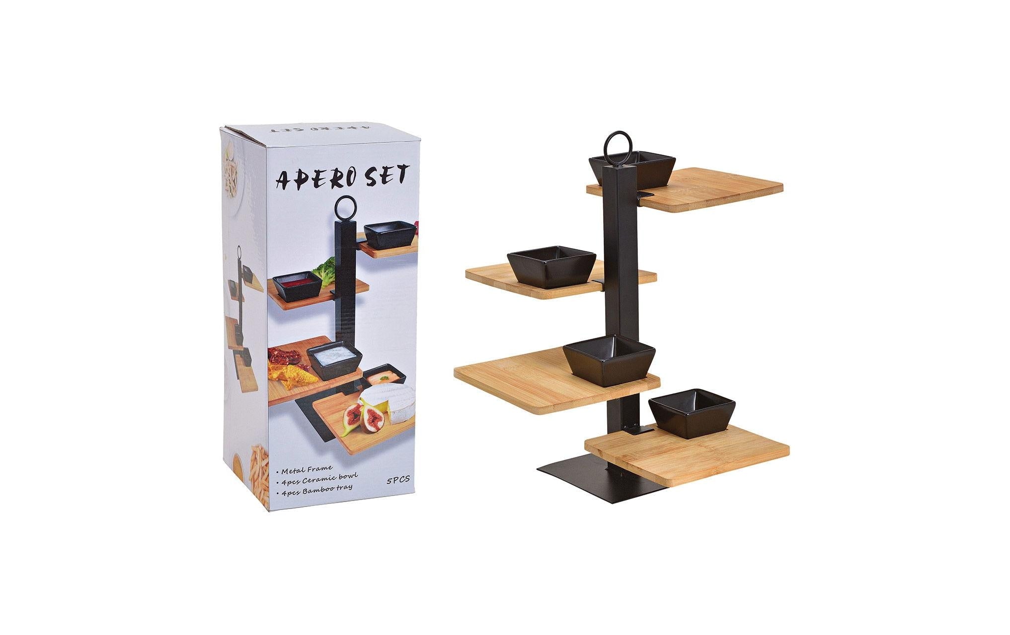 G. Wurm Etagere Apero Braun/Schwarz