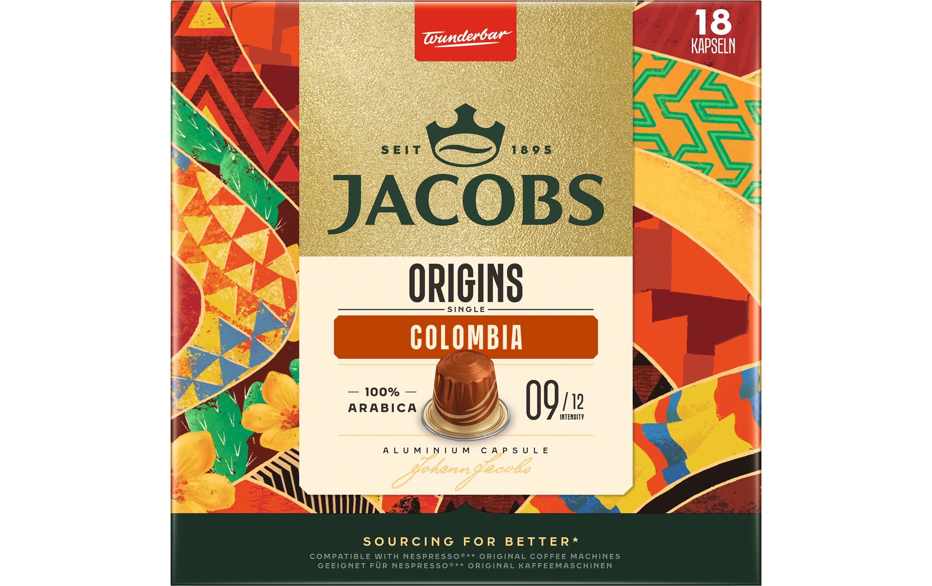 Jacobs Kaffeekapseln Single Origins Colombia 18 Stück