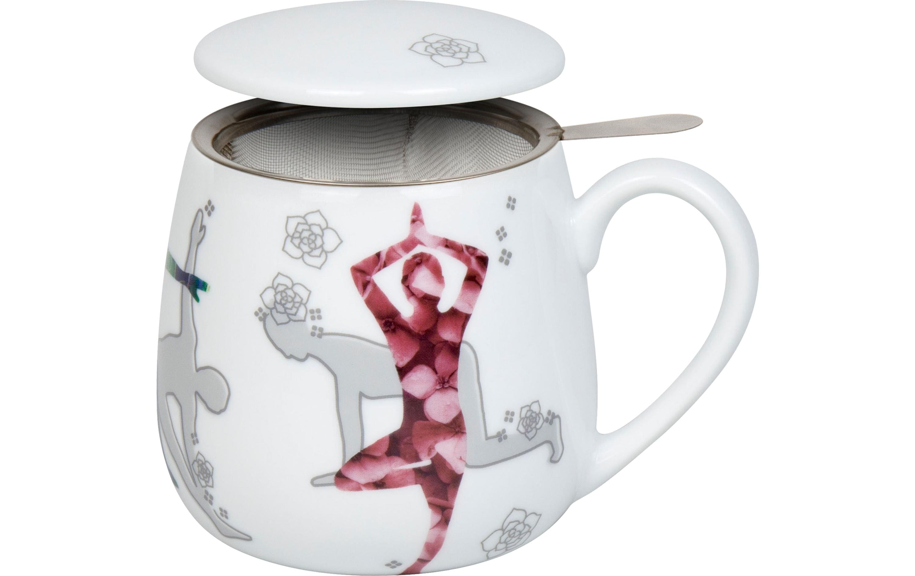 Könitz Teetasse Yoga in Nature 400 ml, Weiss