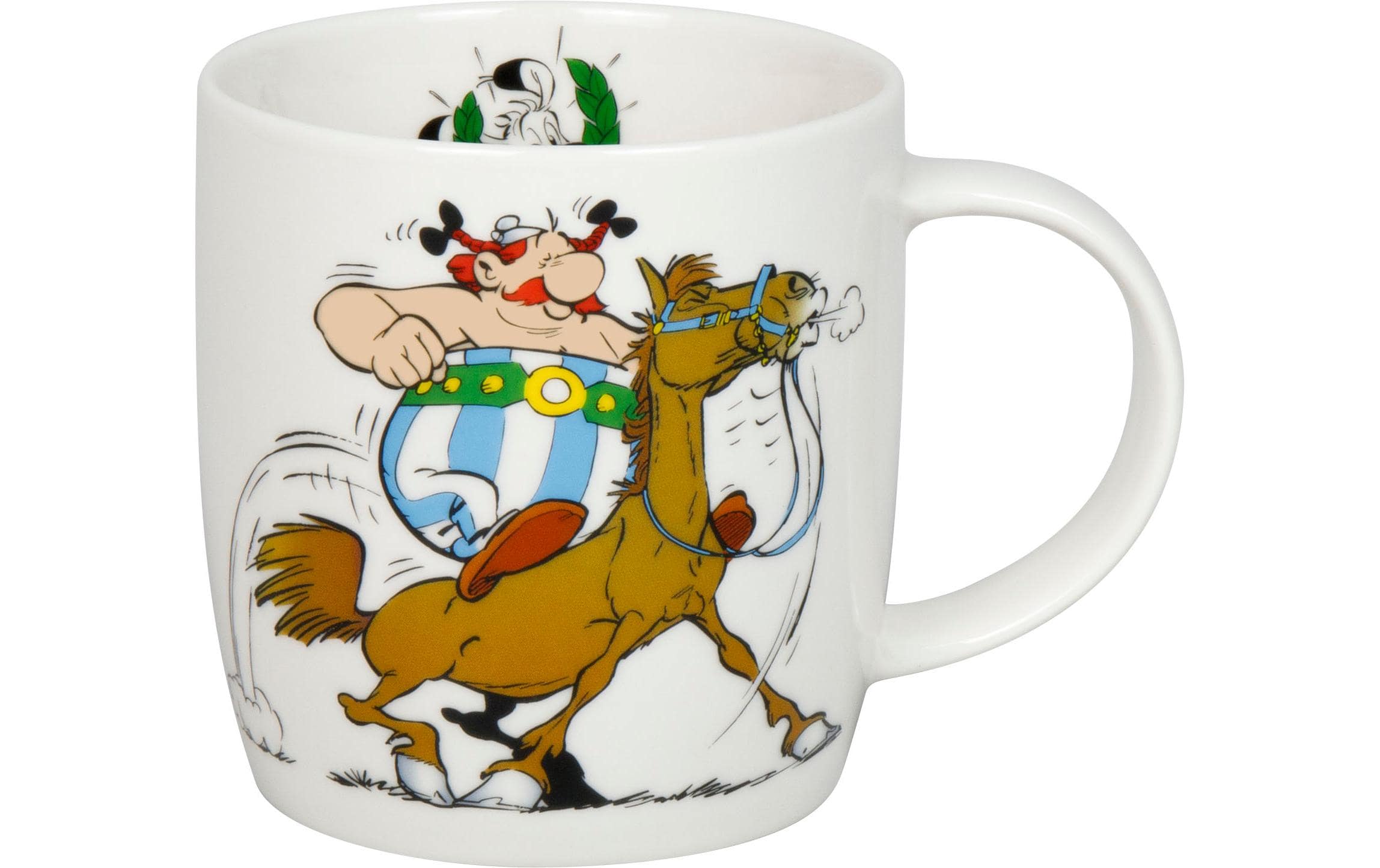Könitz Universaltasse Asterix Reiten/Équitation 400 ml, Weiss