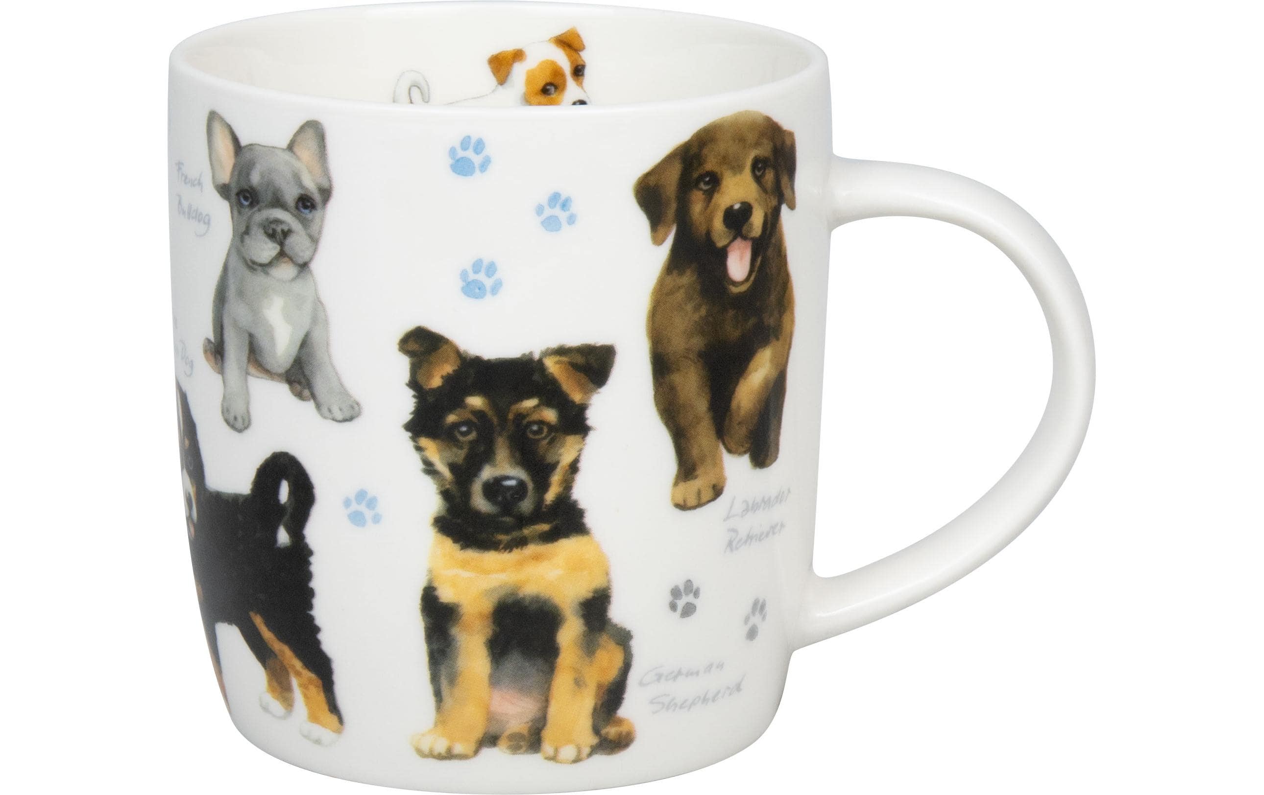 Könitz Universaltasse Natures Diversity – Hunde 400 ml, Weiss