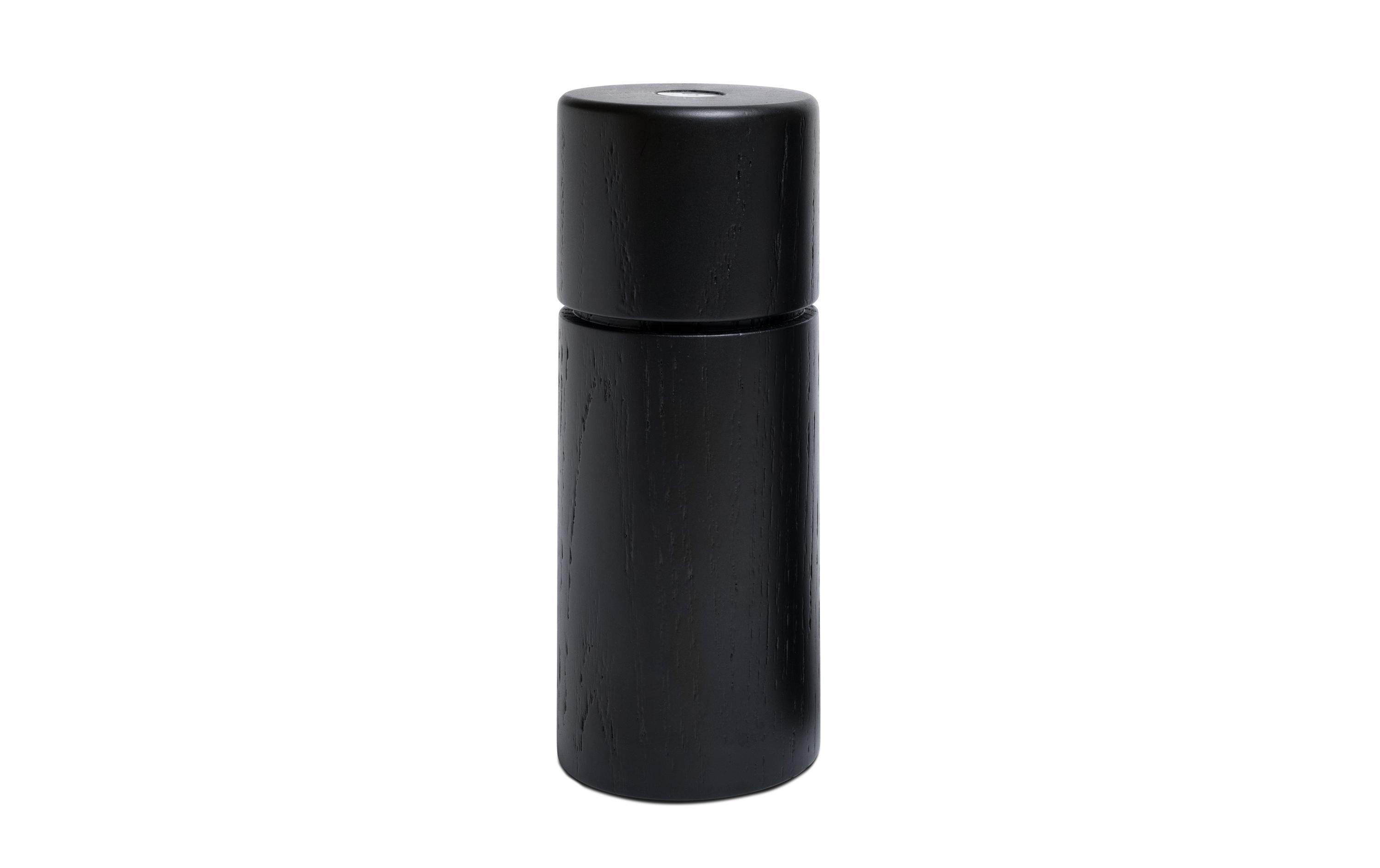 Crushgrind Gewürzmühle Bergen Eiche 12 cm, Schwarz
