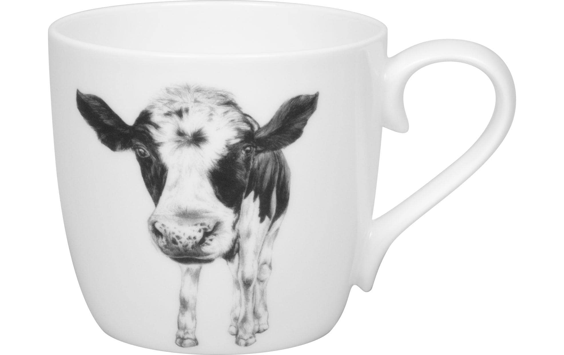 Könitz Universaltasse Amazing Animals Kuh 425 ml, Weiss