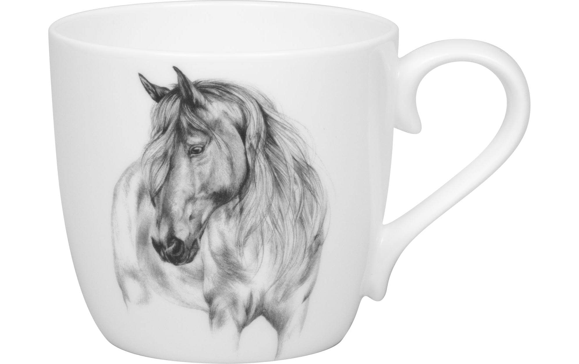 Könitz Universaltasse Amazing Animals Pferd 425 ml, Weiss