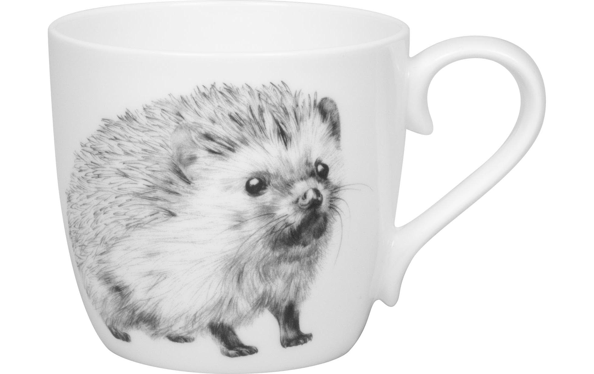 Könitz Universaltasse Amazing Animals Igel 425 ml, Weiss