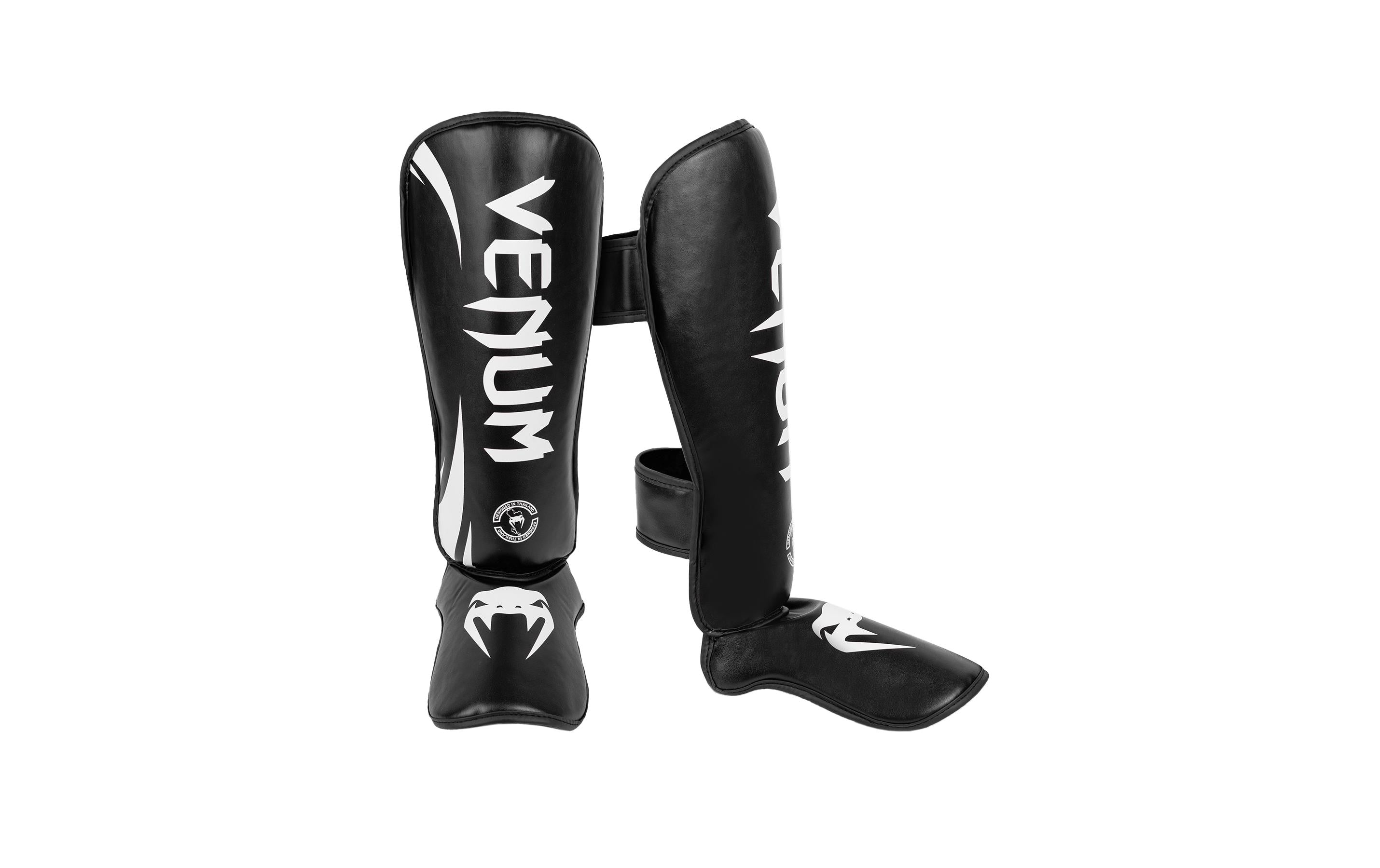 Venum Challenger Standup Shin Guards Schwarz/Weiss, XL