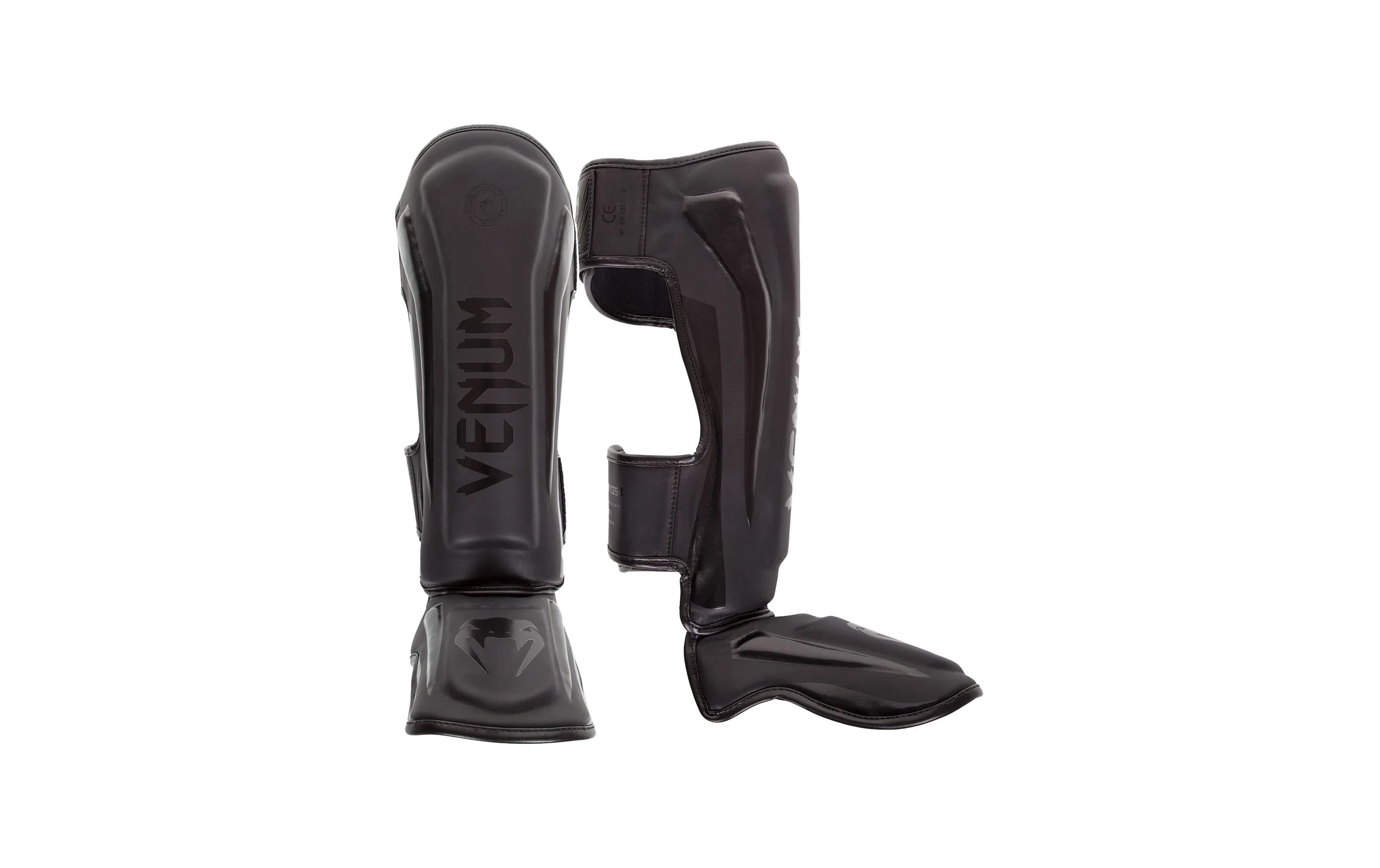 Venum Elite Standup Shin Guards Schwarz, XL