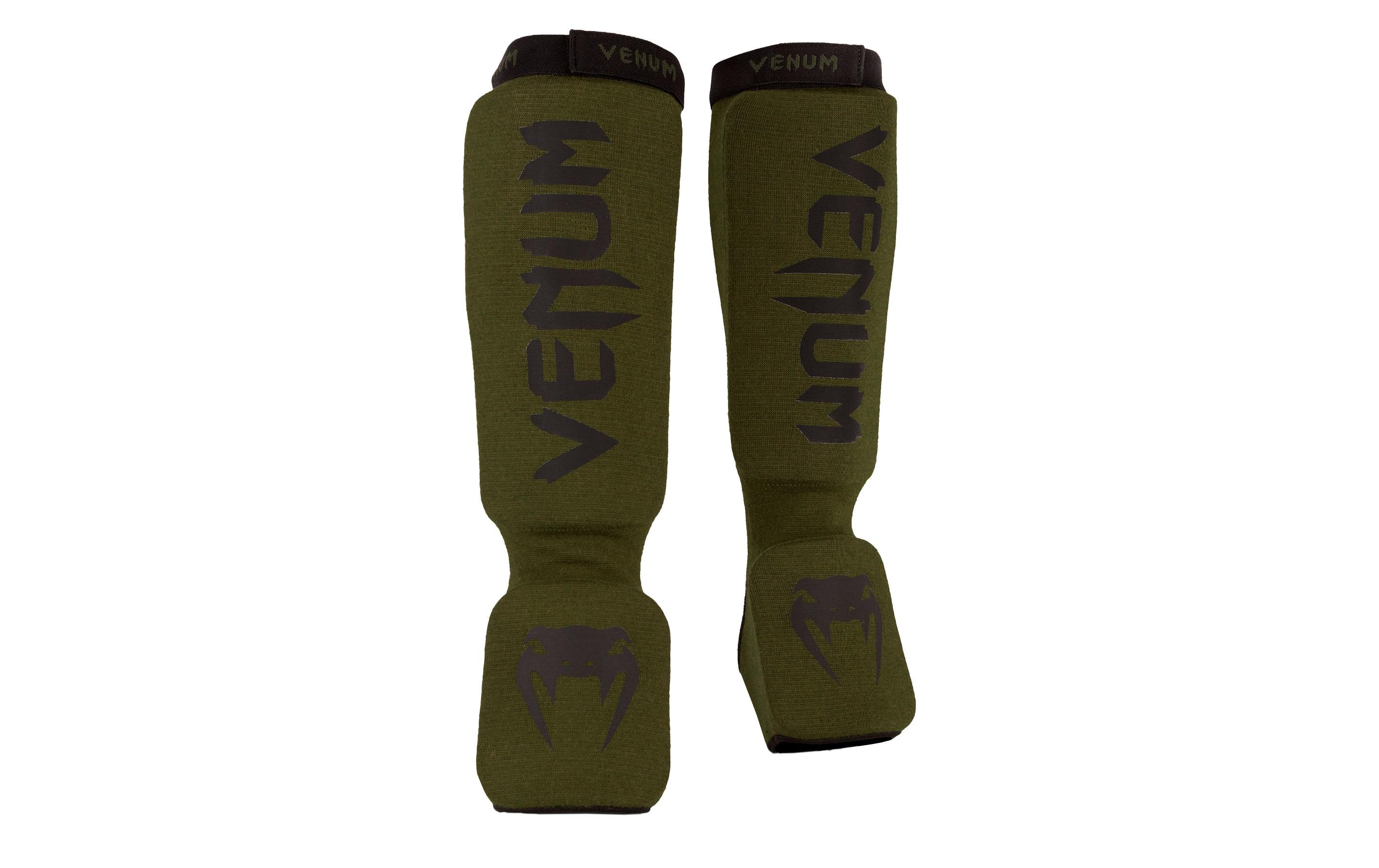 Venum Kontact Shin Guards Olivgrün/Schwarz, XL