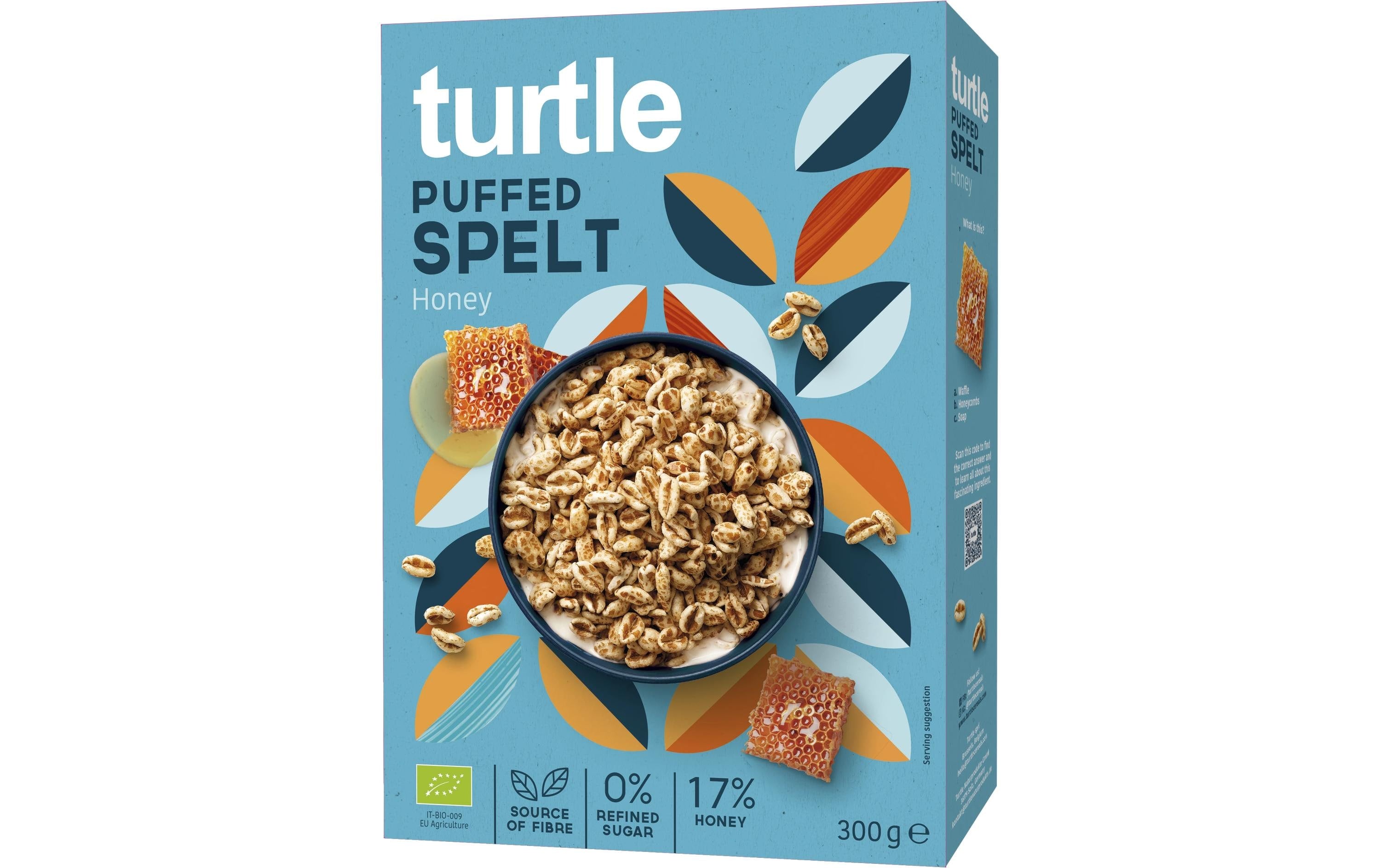 turtle Puffed Spelt Honey 300 g