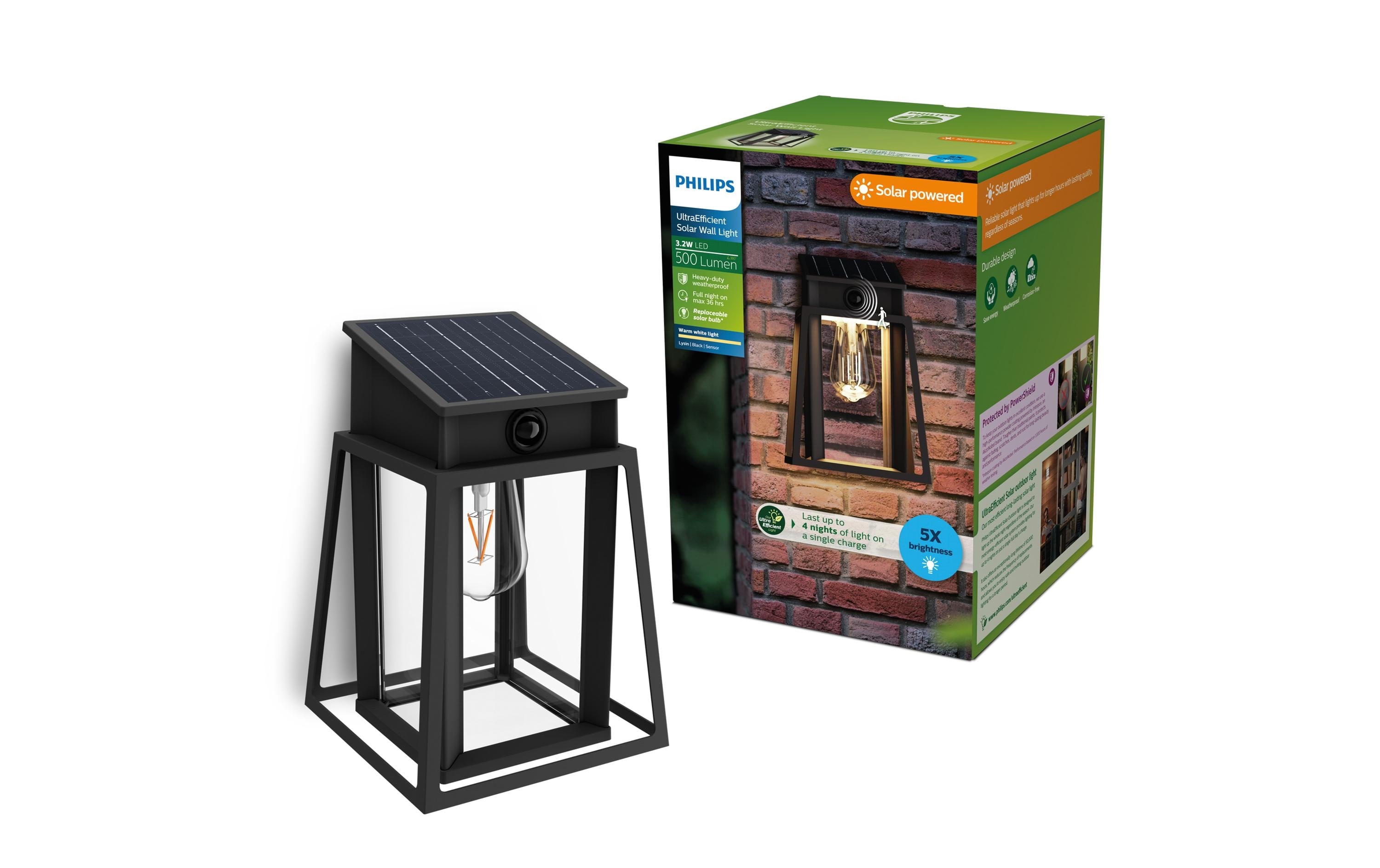 Philips Lysin Wand Solar UE SQ 2700K anthrazit