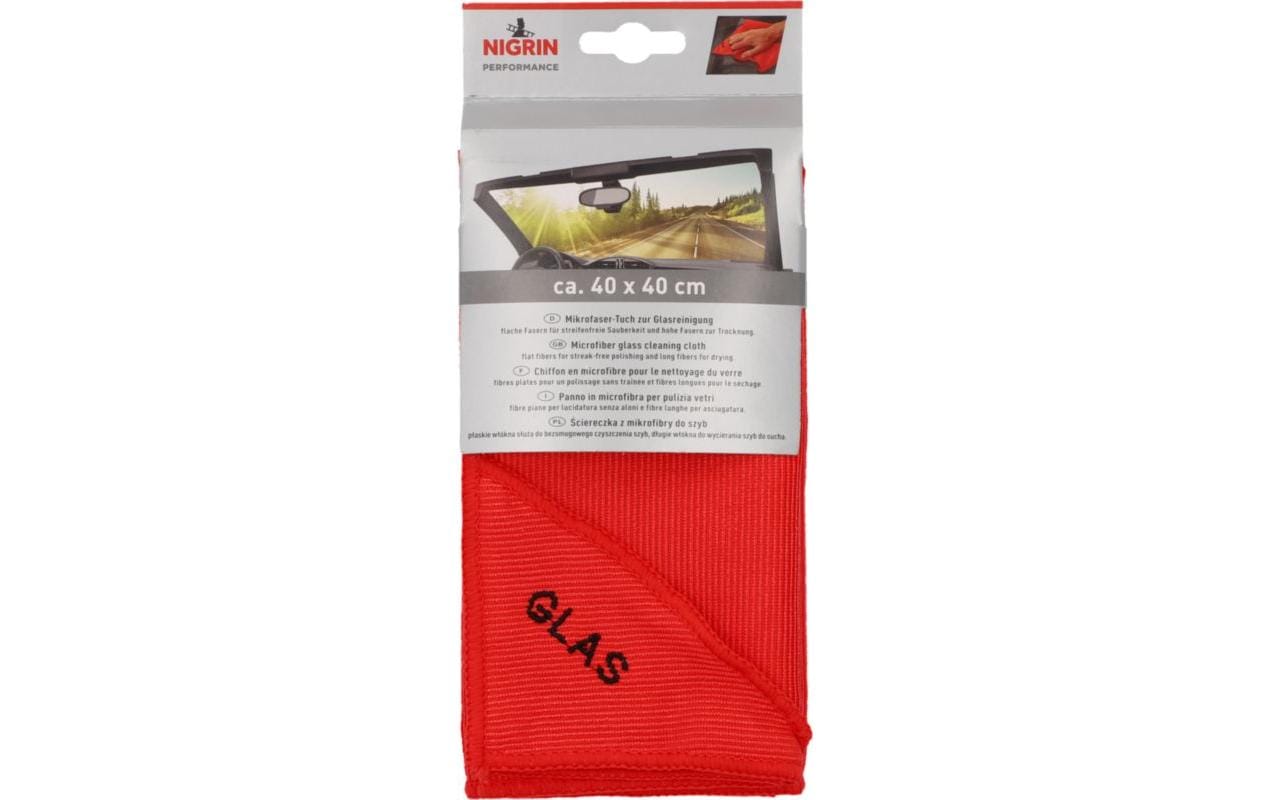 NIGRIN Mikrofaser-Tuch Glas 1 Stück